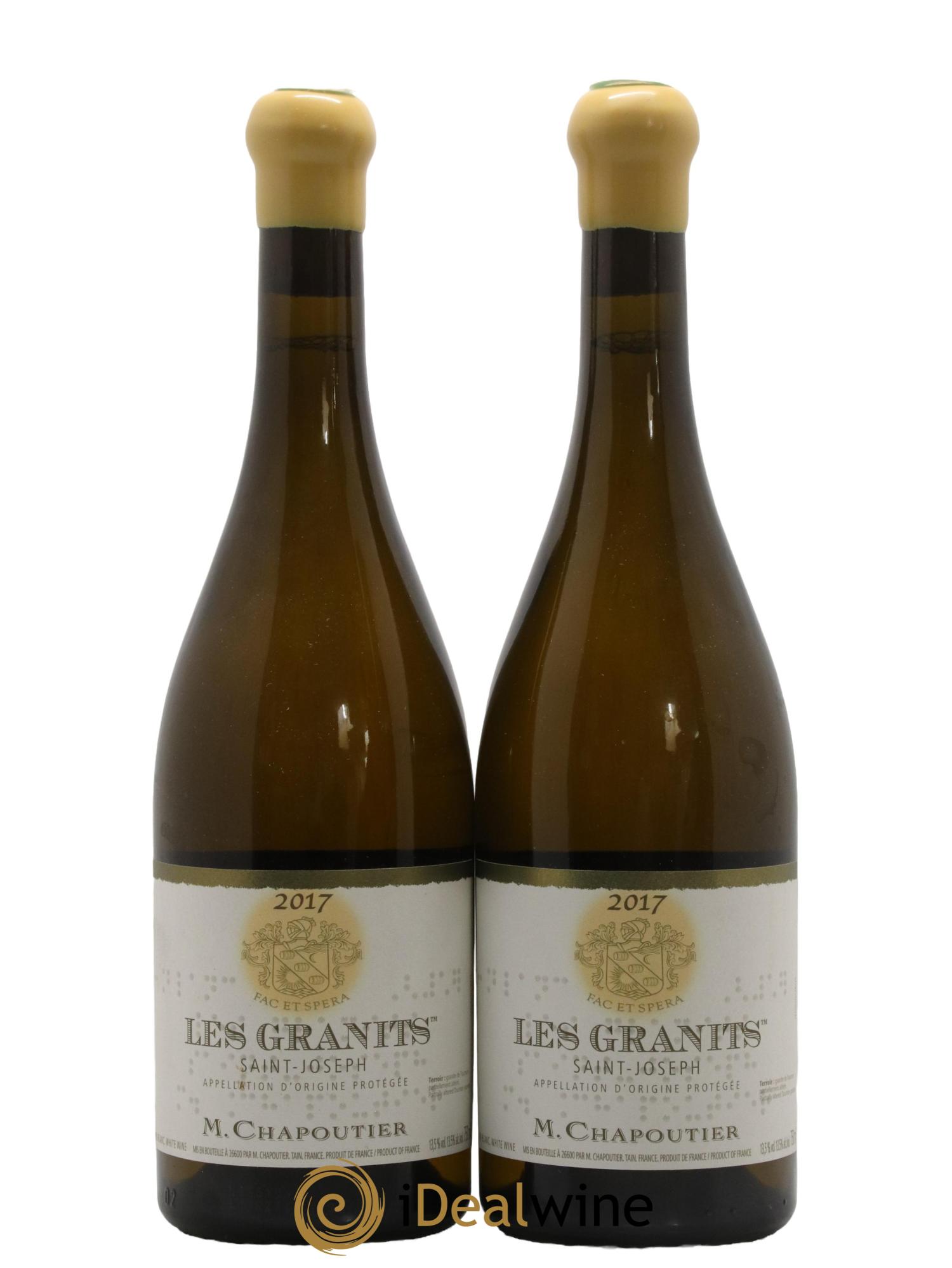 Saint-Joseph Les Granits Chapoutier 2017 - Lot of 2 bottles - 0