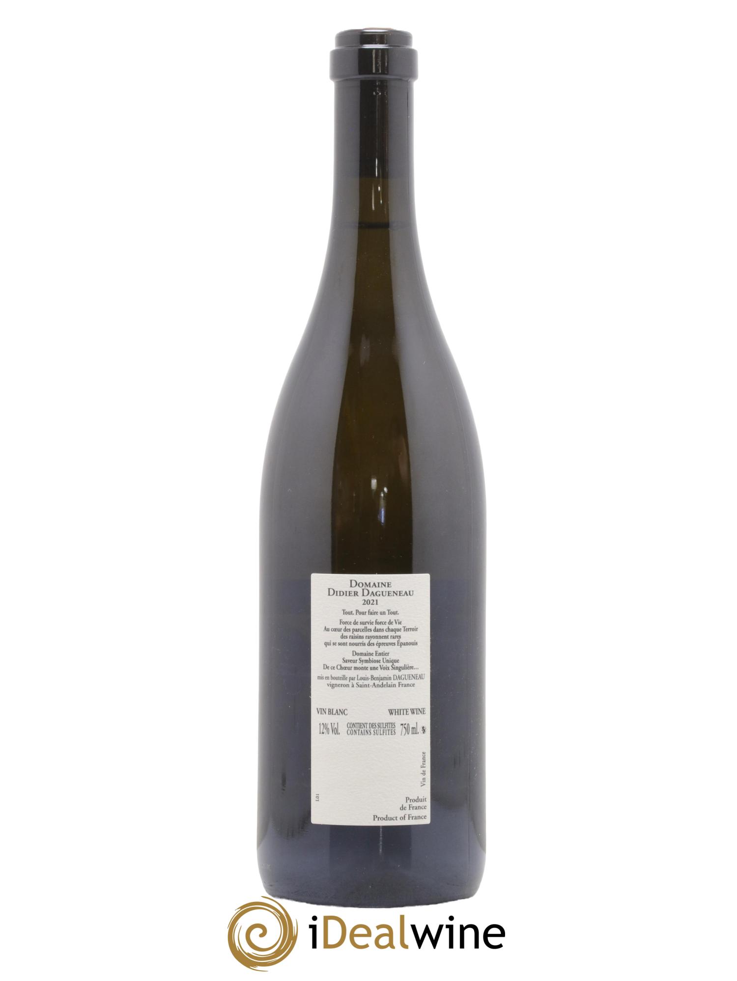 Vin de France XXI Dagueneau (Domaine Didier - Louis-Benjamin)  2021 - Lot de 1 bouteille - 1