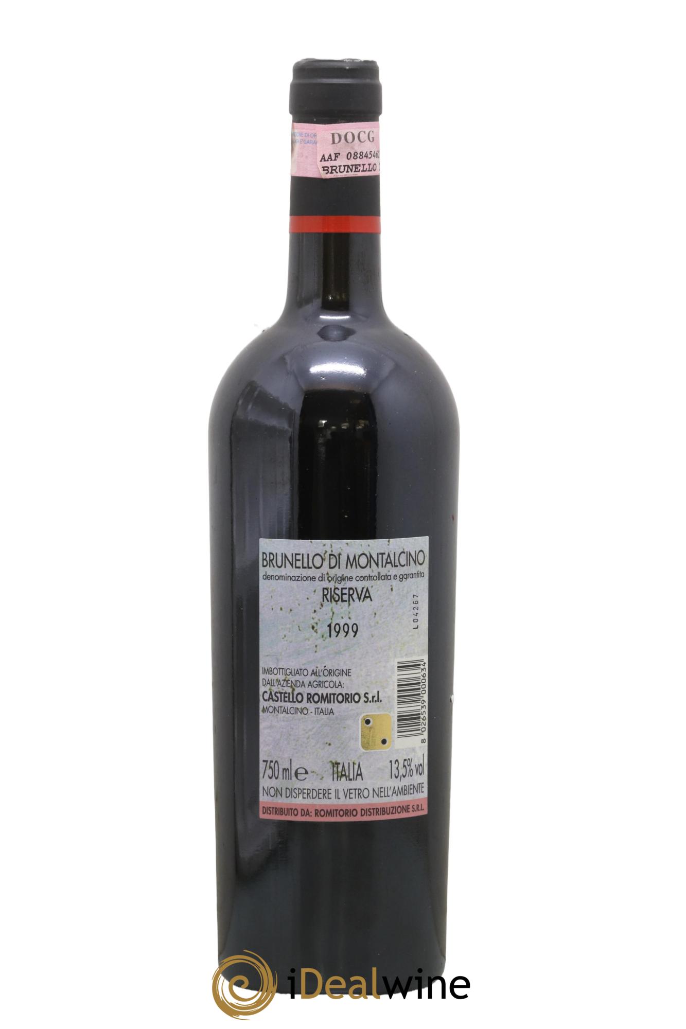 Brunello di Montalcino DOCG Riserva Castello Romitorio 1999 - Lot of 1 bottle - 1