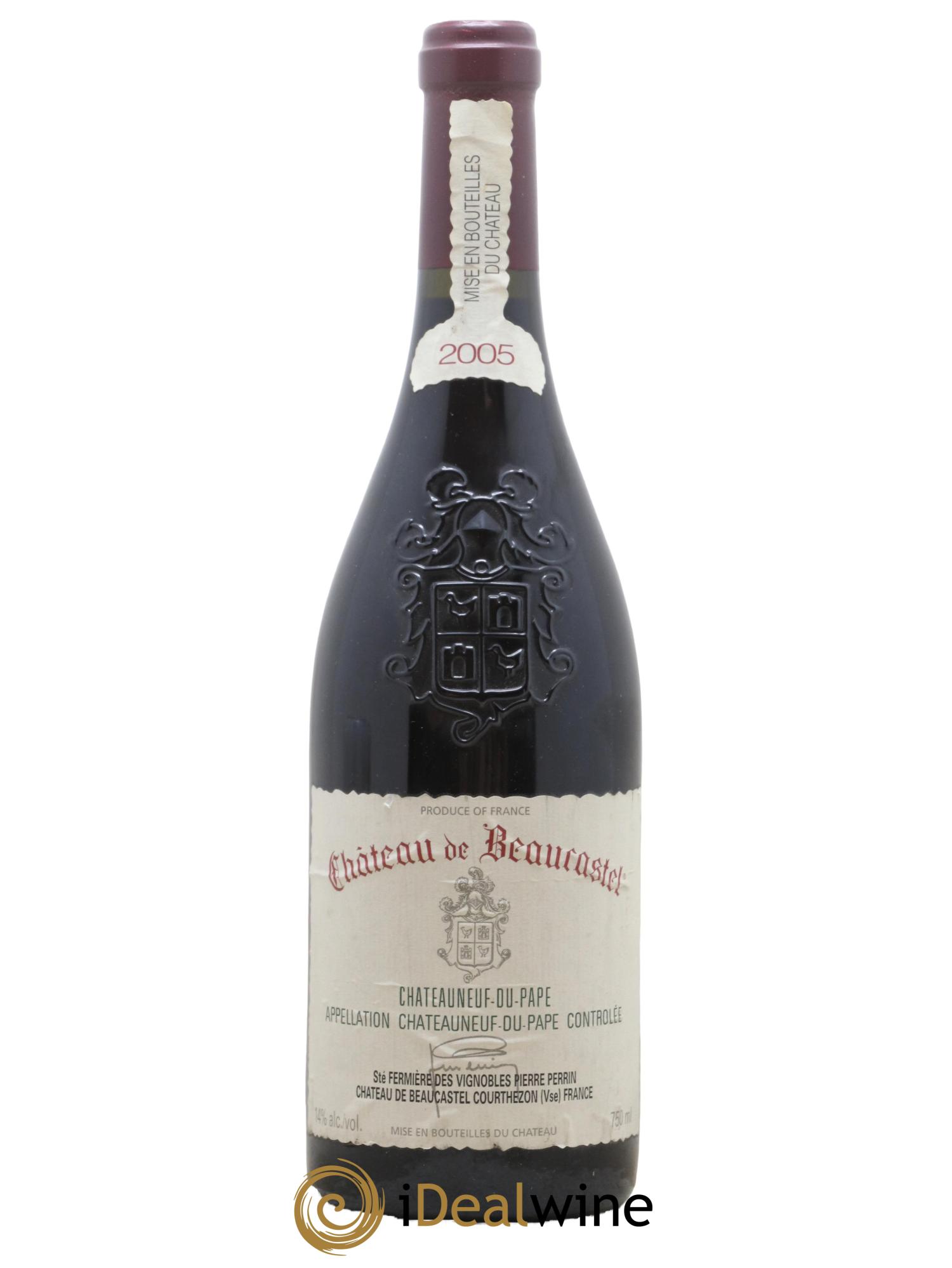 Châteauneuf-du-Pape Château de Beaucastel Famille Perrin 2005 - Lot de 1 bouteille - 0