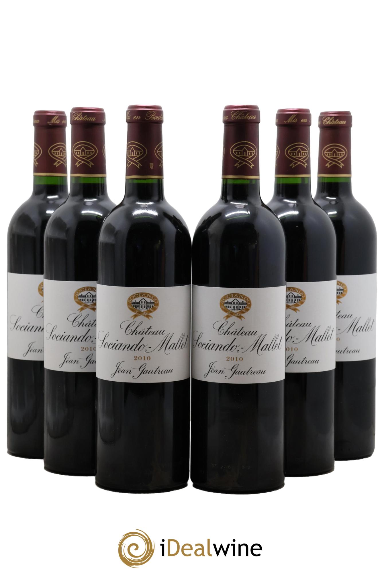 Château Sociando Mallet 2010 - Lot of 6 bottles - 0
