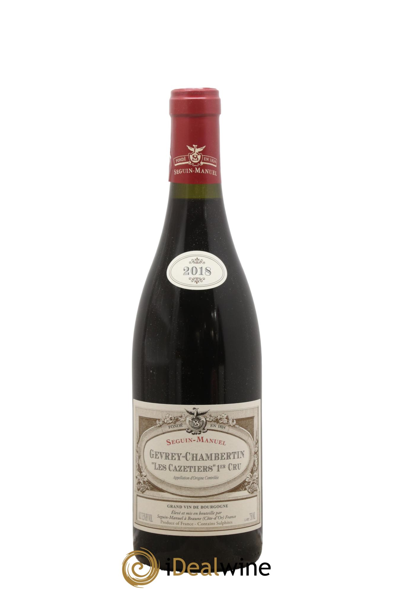 Gevrey-Chambertin 1er Cru Les Cazetiers Seguin Manuel 2018 - Lot de 1 bouteille - 0
