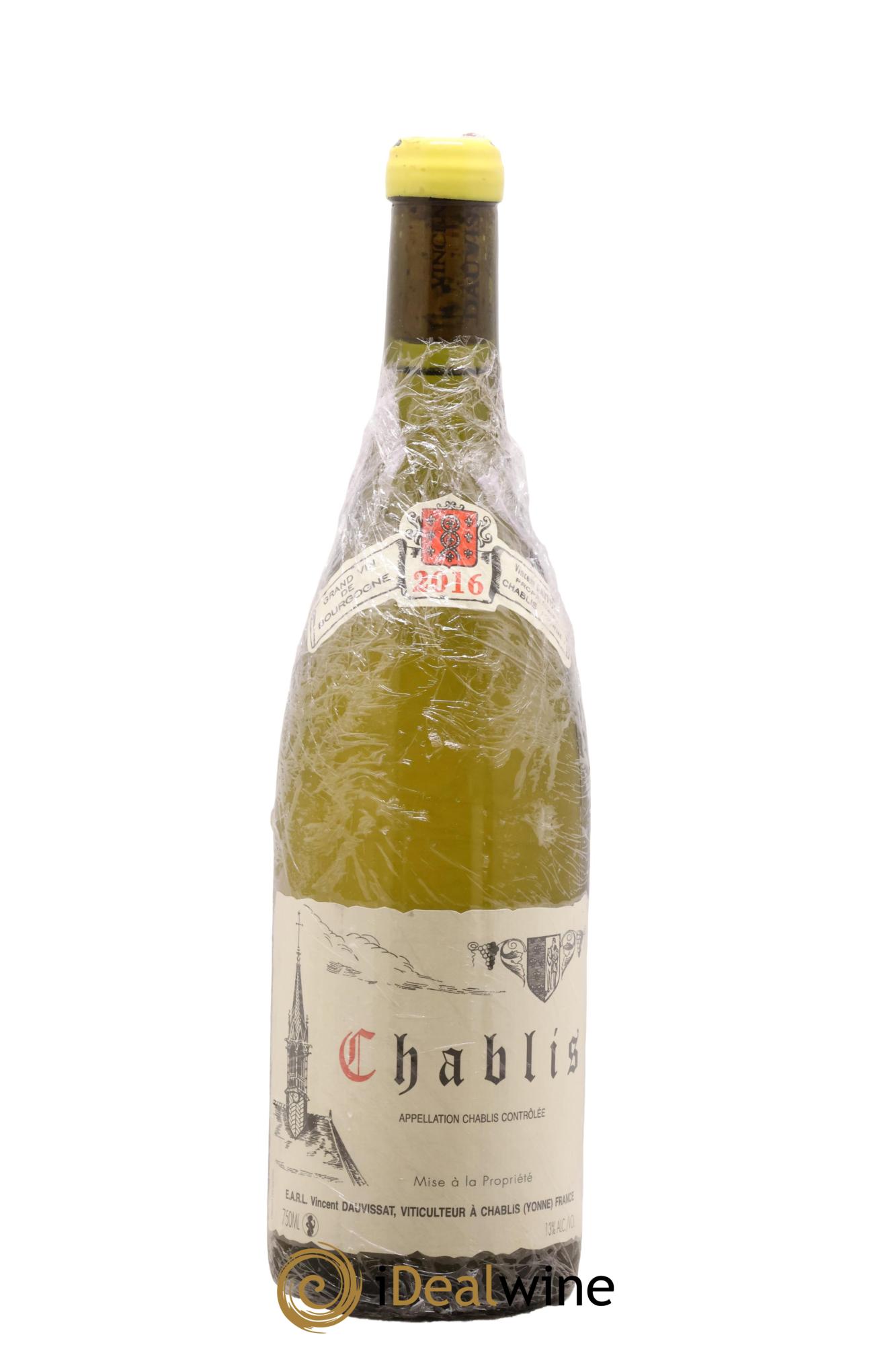 Chablis Vincent Dauvissat (Domaine) 2016 - Lot de 1 bouteille - 0