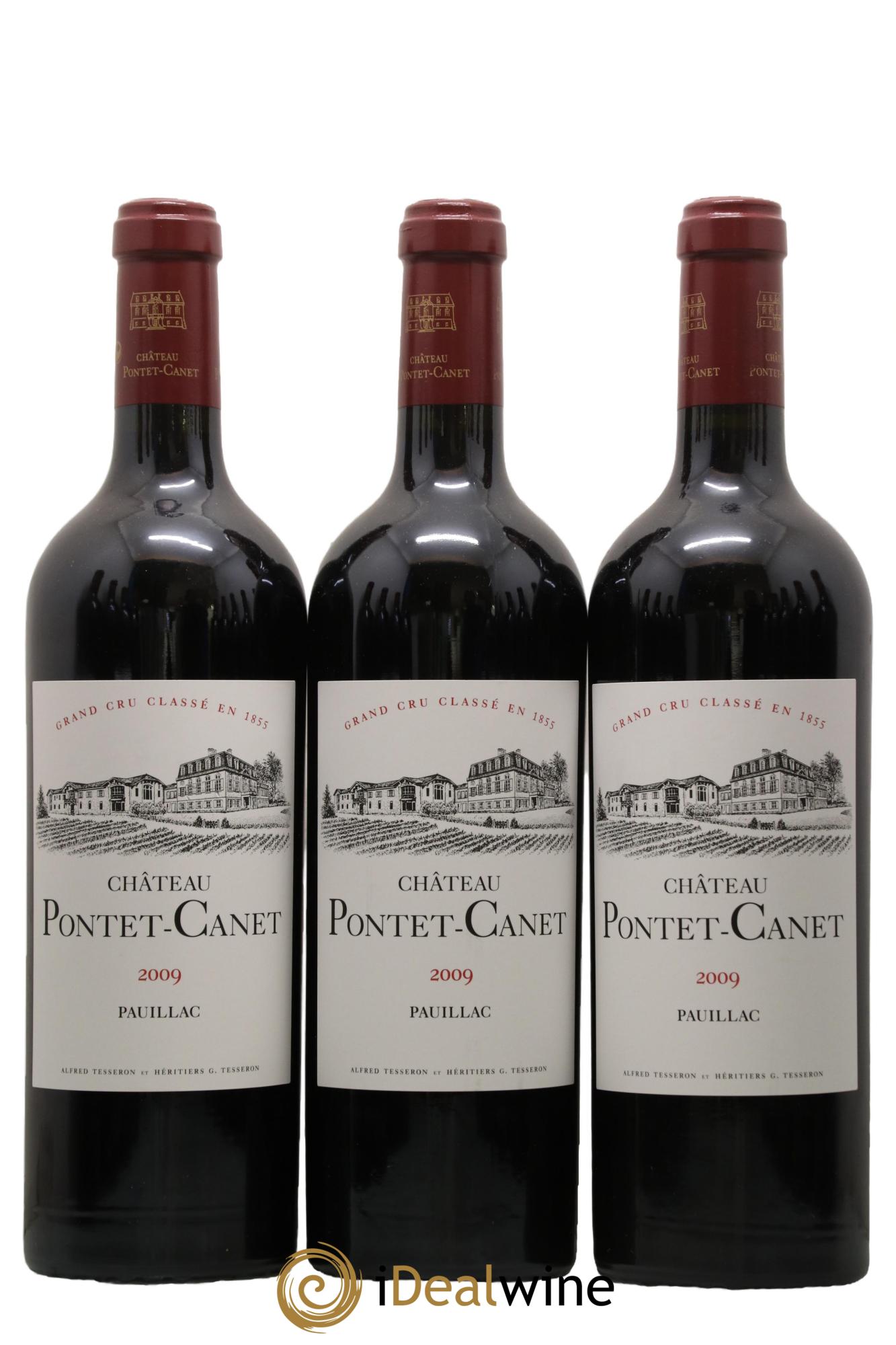 Château Pontet Canet 5ème Grand Cru Classé 2009 - Lot de 12 bouteilles - 1
