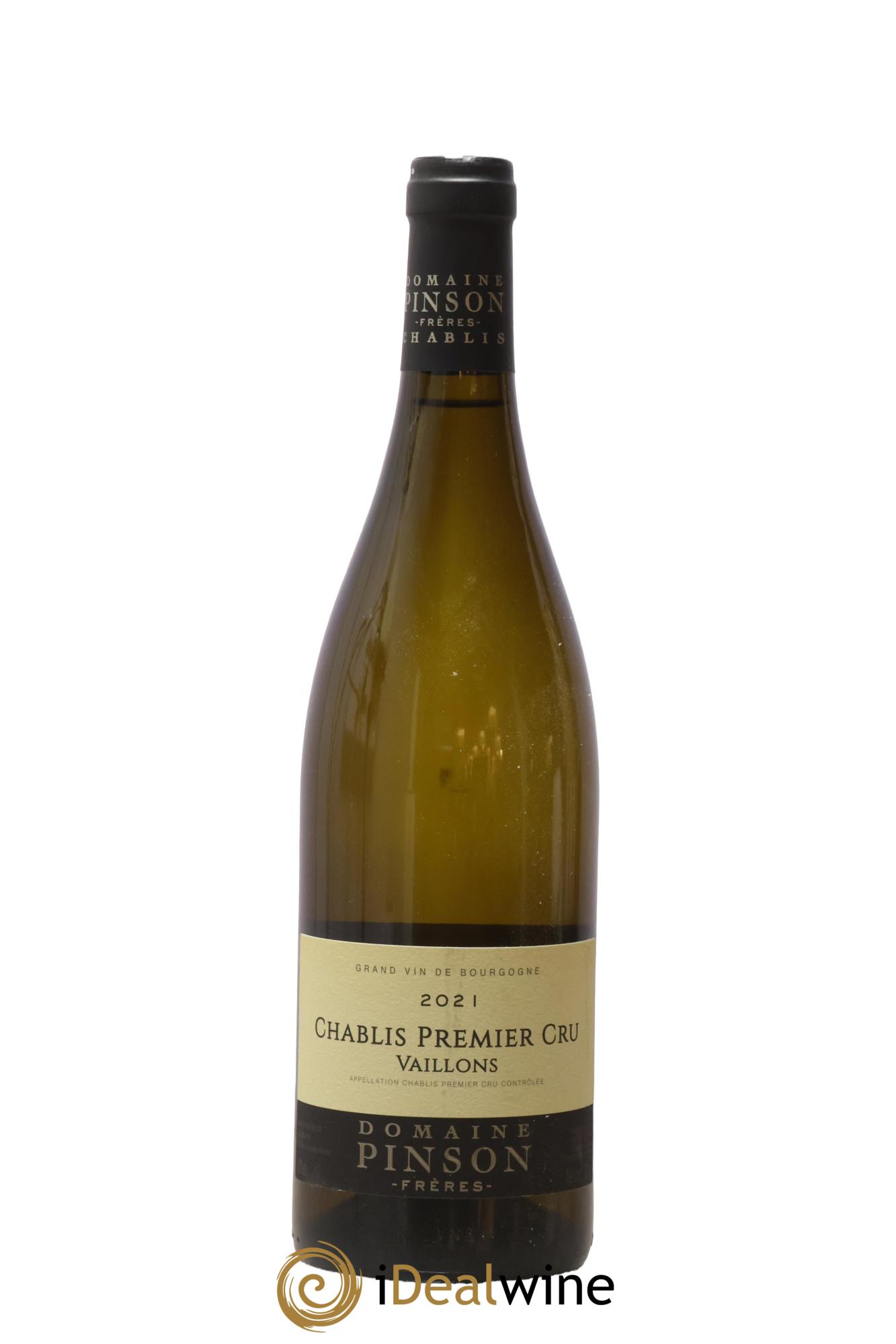 Chablis 1er Cru Vaillons Pinson Frères (Domaine) 2021 - Lot de 1 bouteille - 0