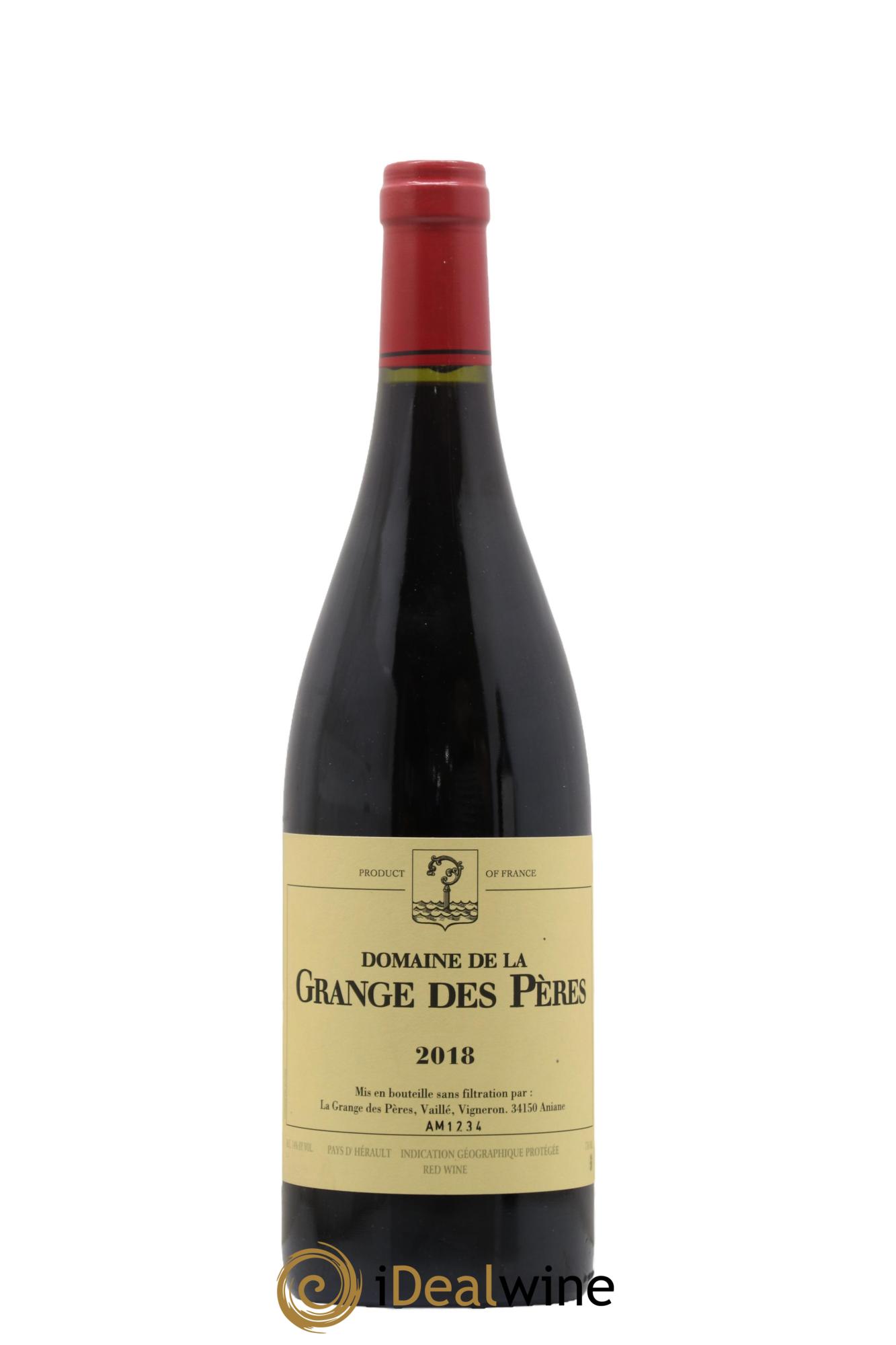 Pays d'Hérault Grange des Pères Laurent Vaillé 2018 - Lot de 1 bouteille - 0