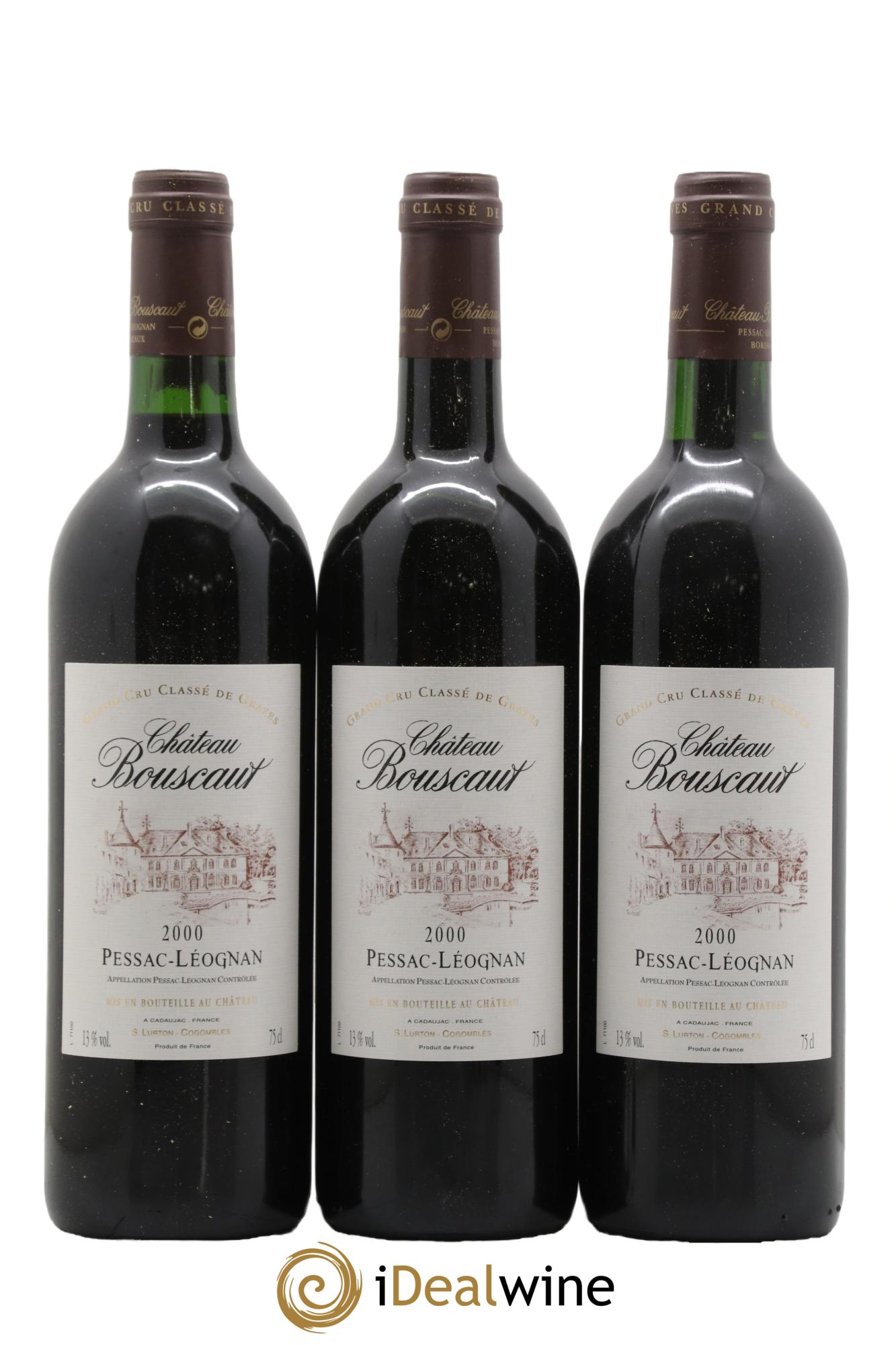 Château Bouscaut Cru Classé de Graves 2000 - Lot of 12 bottles - 2