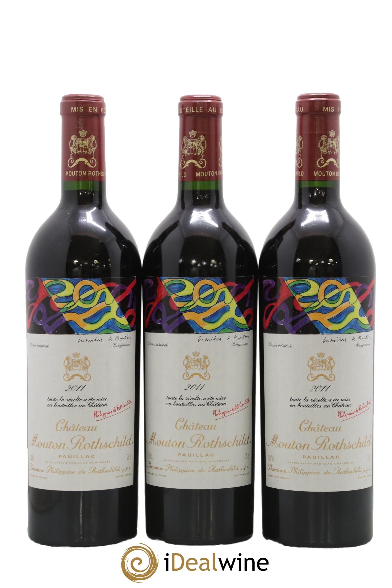 Château Mouton Rothschild 1er Grand Cru Classé 2011 - Lot of 6 bottles - 1