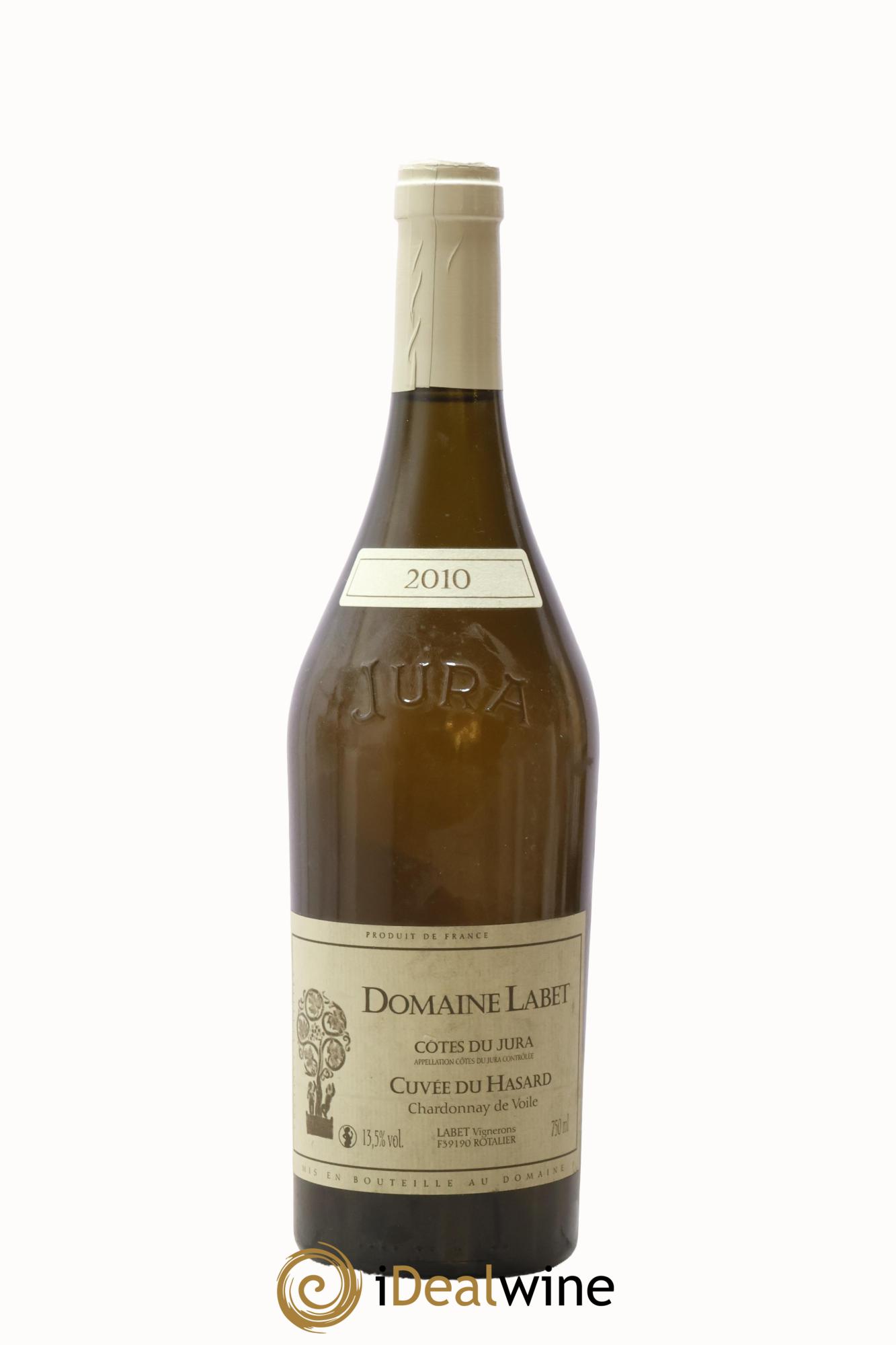 Côtes du Jura Vin de voile Chardonnay du Hasard Romain - Julien  - Charline Labet 2010 - Posten von 1 Flasche - 0