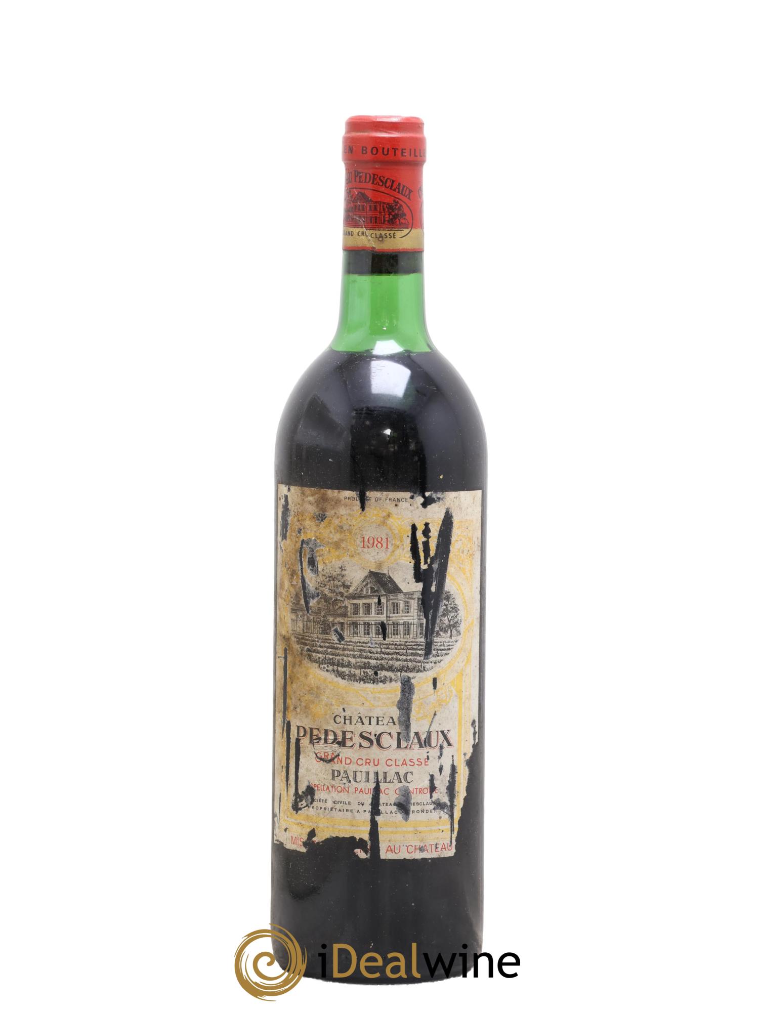 Château Pedesclaux 5ème Grand Cru Classé 1981 - Lot de 1 bouteille - 0