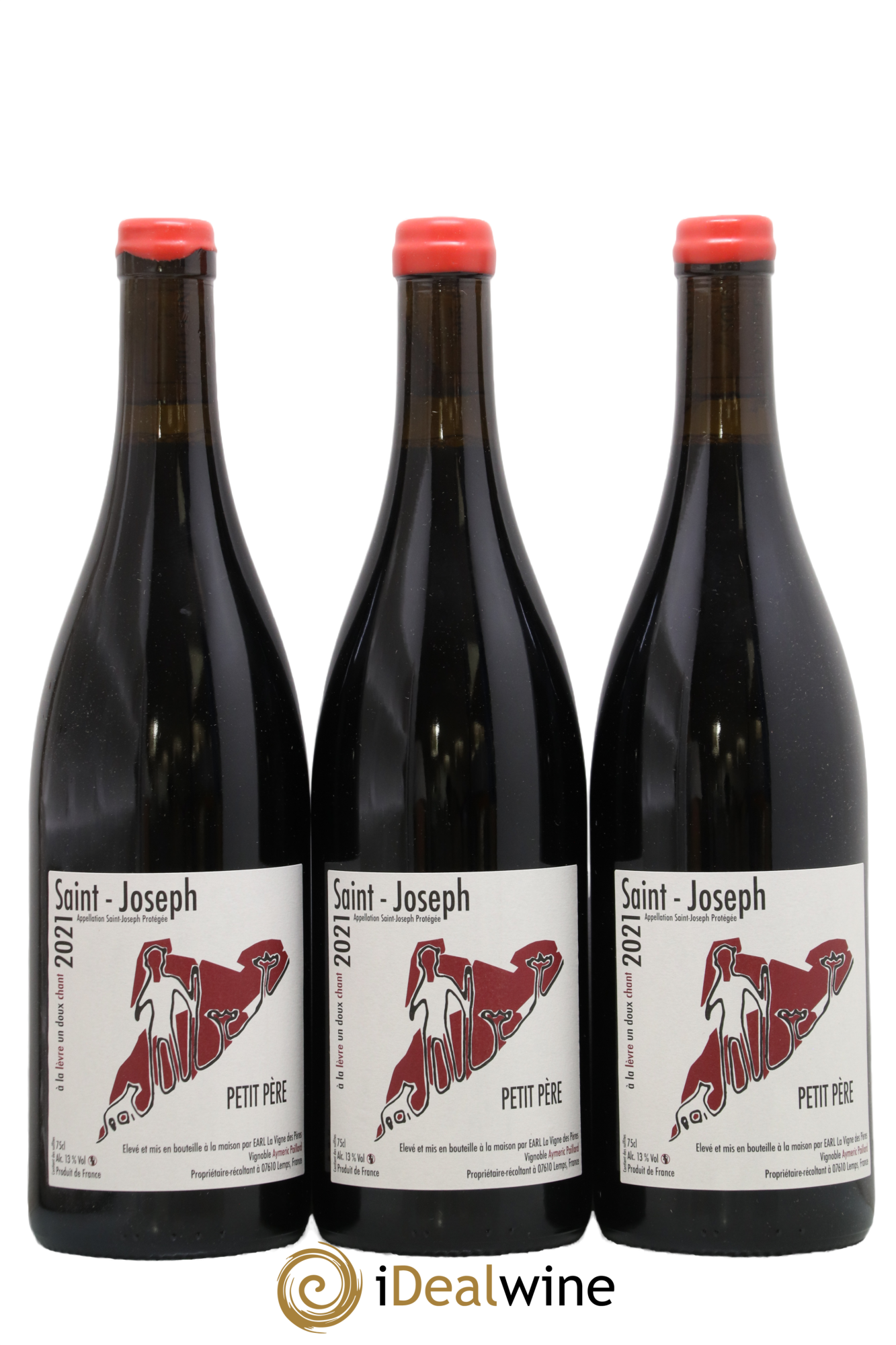 Saint-Joseph Petit Pere La Vigne Des Peres 2021 - Lot of 3 bottles - 0