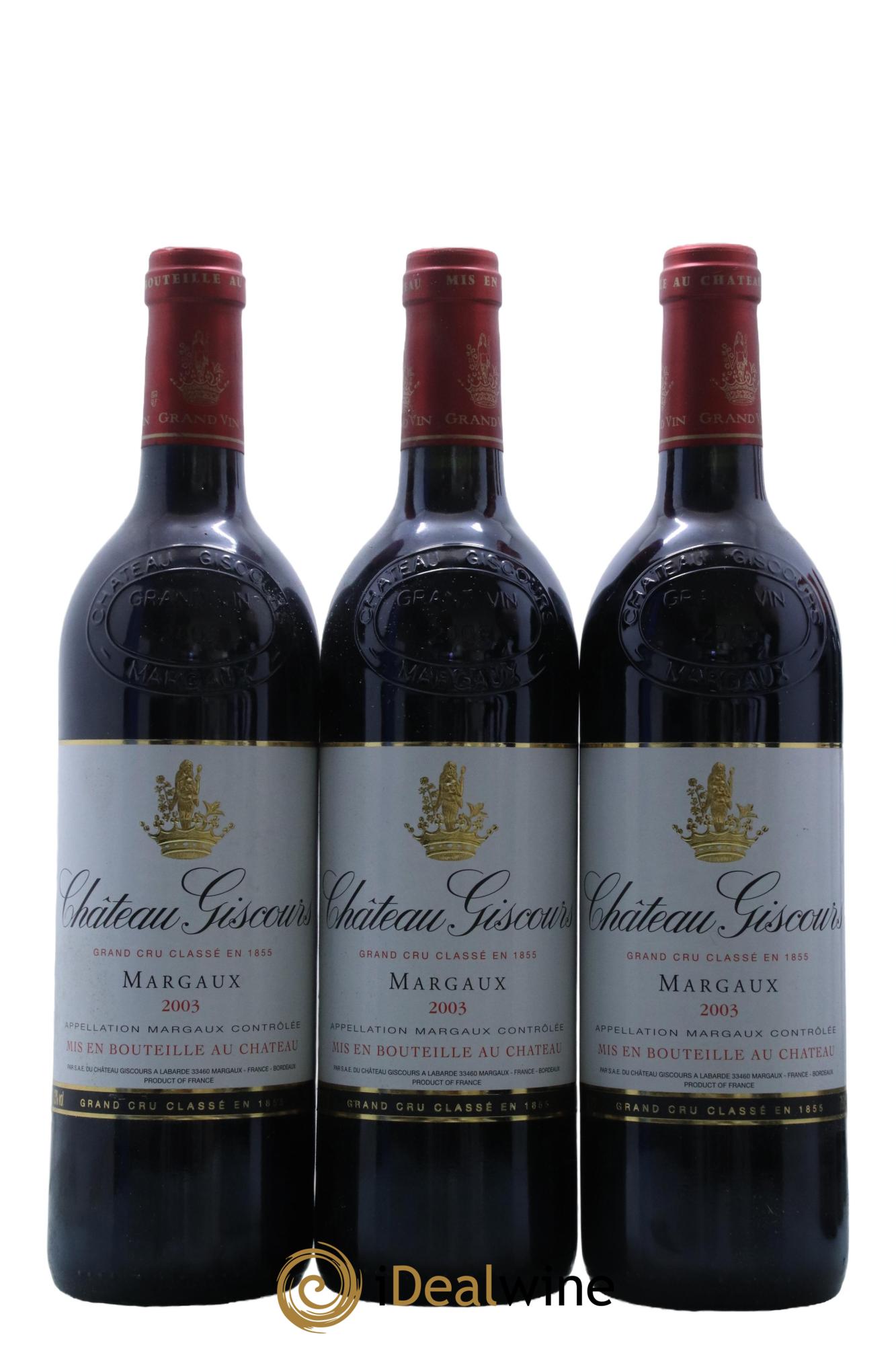 Château Giscours 3ème Grand Cru Classé 2003 - Lot de 12 bouteilles - 3