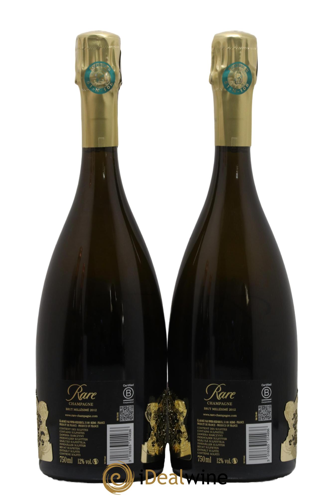 Rare Rare Champagne 2012 - Lot de 2 bouteilles - 1