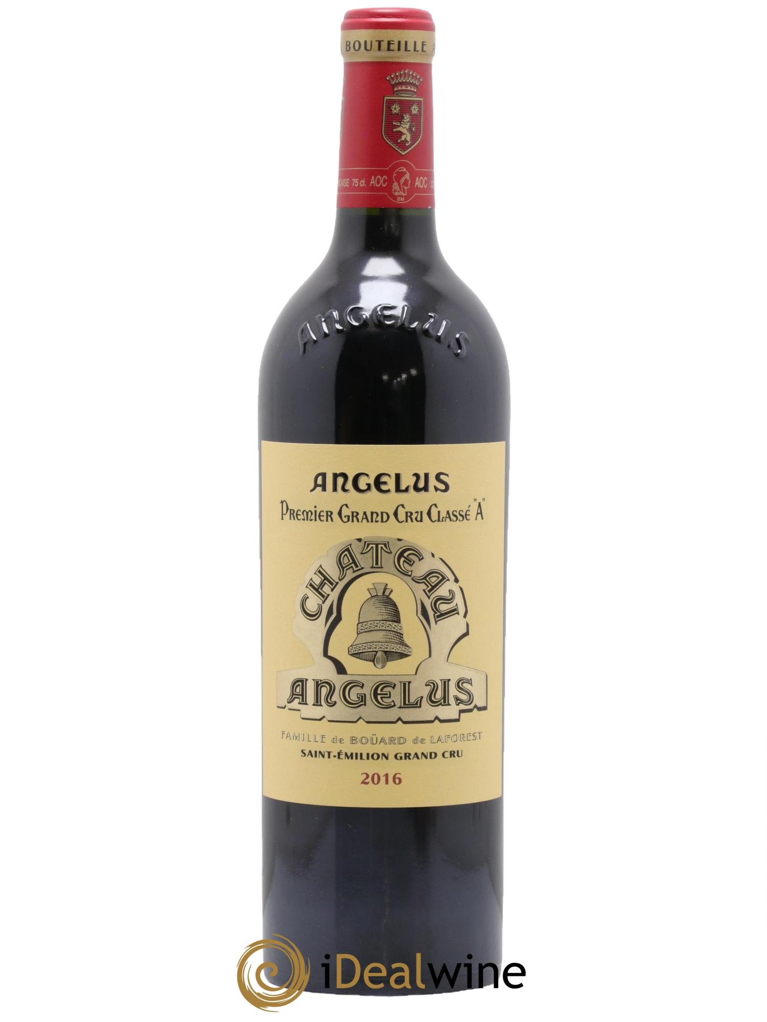 Château Angélus 1er Grand Cru Classé A 2016 - Lot de 1 bouteille - 0