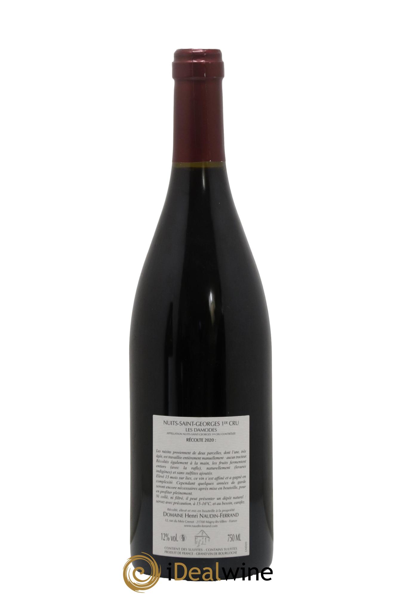 Nuits-Saint-Georges 1er Cru Les Damodes Naudin-Ferrand (Domaine) 2020 - Lot de 1 bouteille - 1