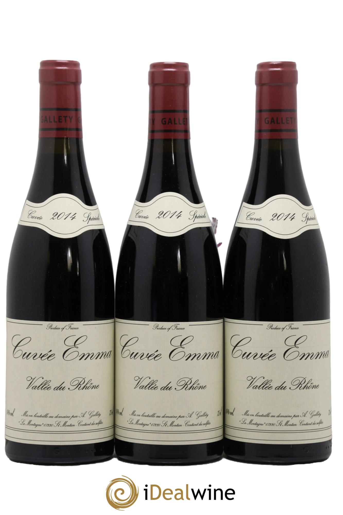 Côtes du Vivarais Cuvée Emma Gallety (Domaine) 2014 - Lot of 3 bottles - 0