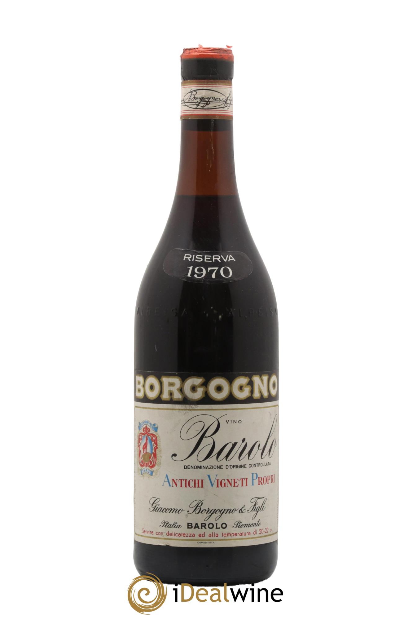Barolo DOCG Riserva Giacomo Borgogno 1970 - Lotto di 1 bottiglia - 0