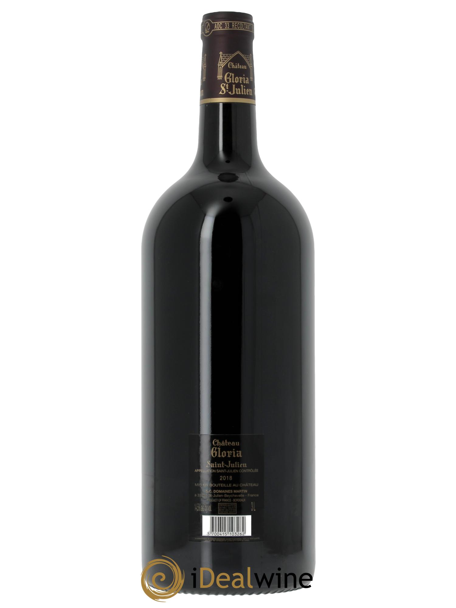 Château Gloria  2018 - Lot de 1 double magnum - 2