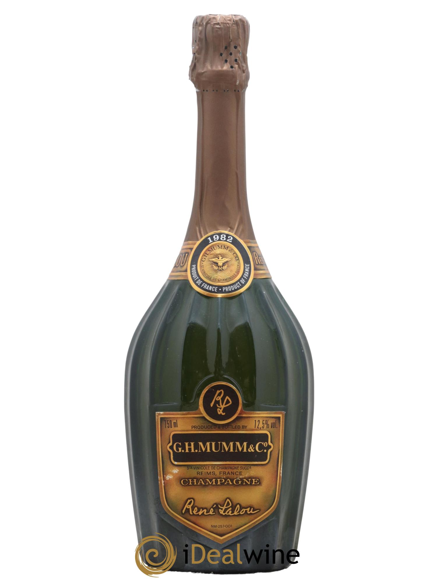 René Lalou Mumm 1982 - Lot de 1 bouteille - 0