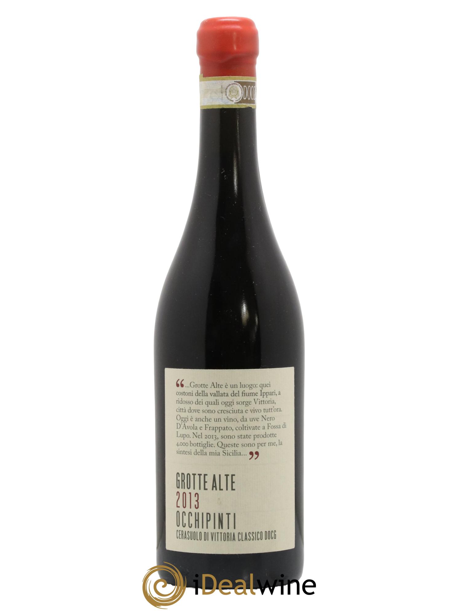 Cerasuolo di Vittoria Classico DOCG Grotte Alte Azienda Agricola Arianna Occhipinti 2013 - Lot de 1 bouteille - 0