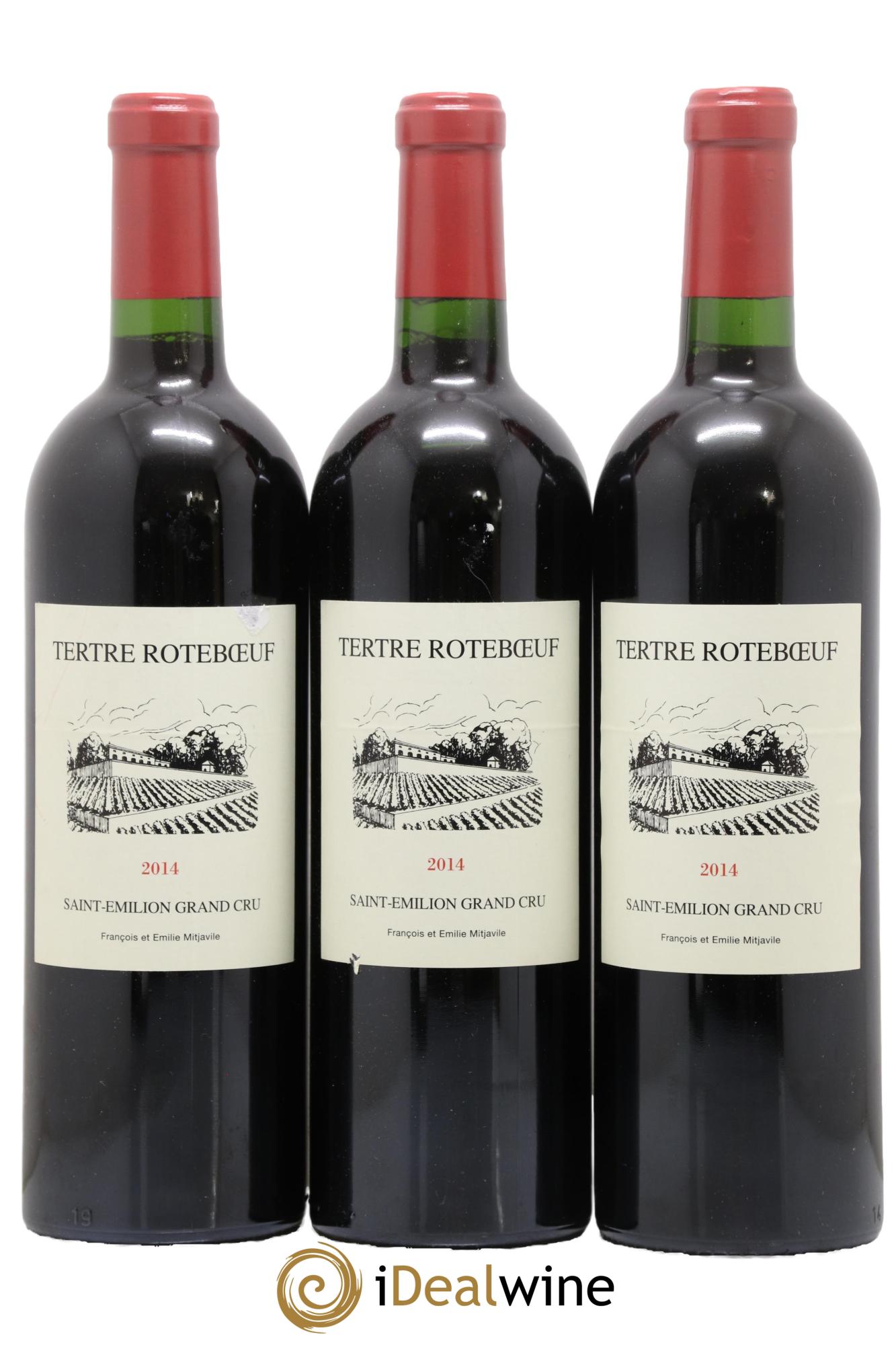 Château Tertre Roteboeuf 2014 - Lot of 3 bottles - 0