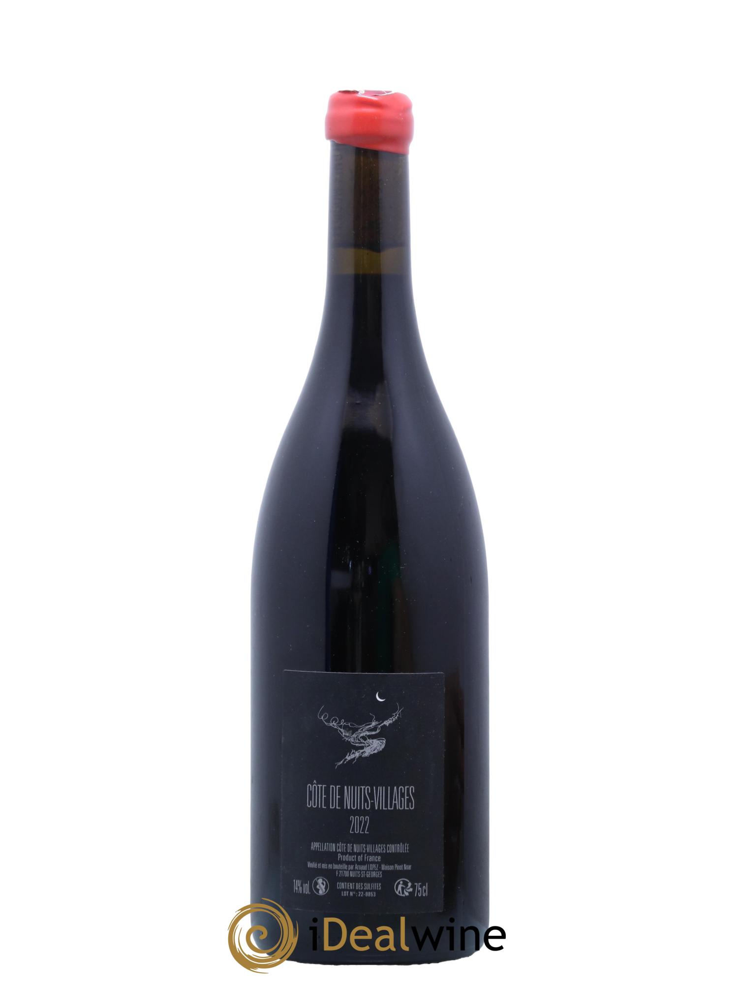 Côte de Nuits-Villages Arnaud Lopez Domaine Arnaud Lopez 2022 - Lot de 1 bouteille - 1