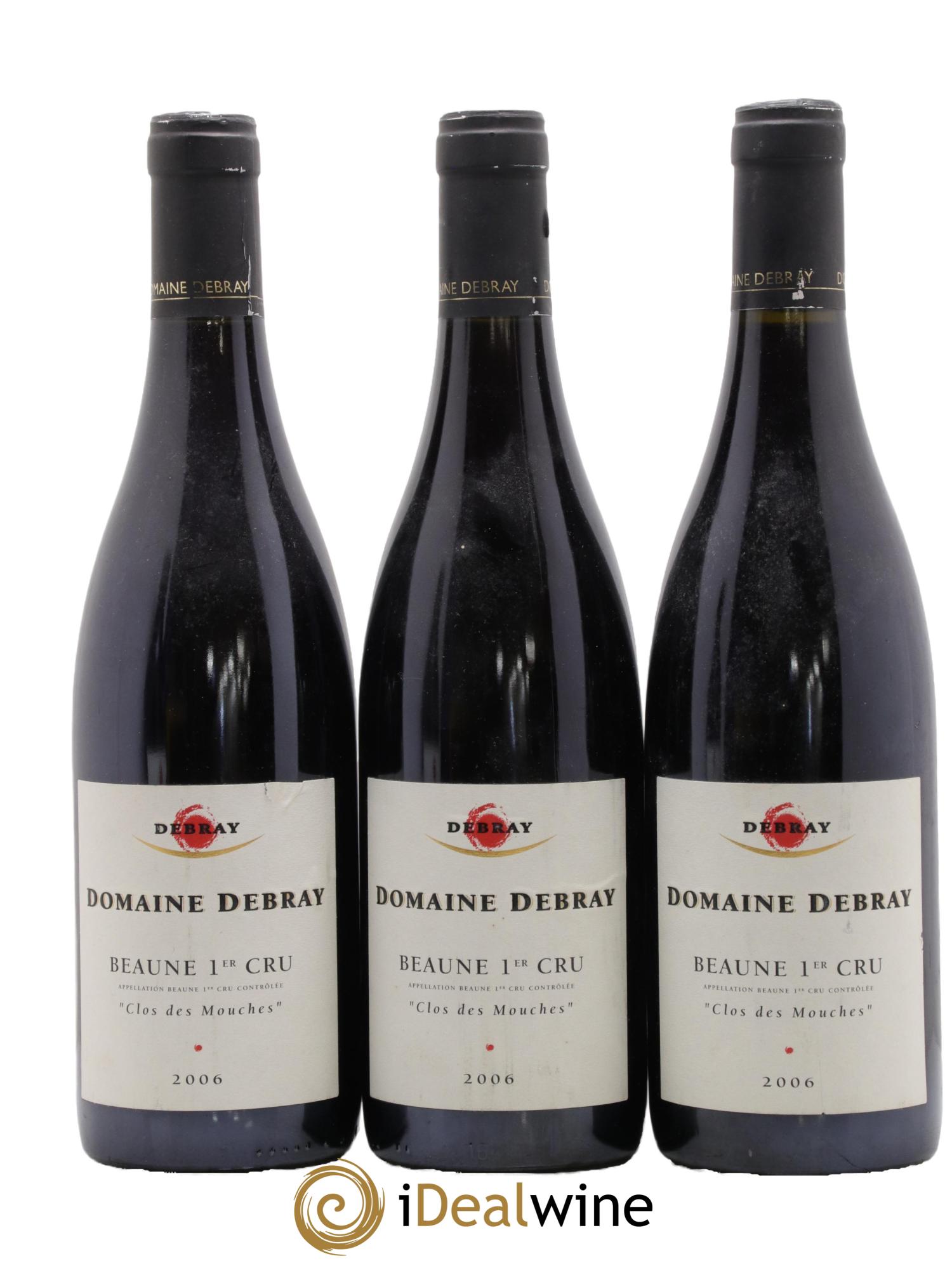 Beaune 1er Cru Clos Des Mouches Debray 2006 - Lot de 3 bouteilles - 0