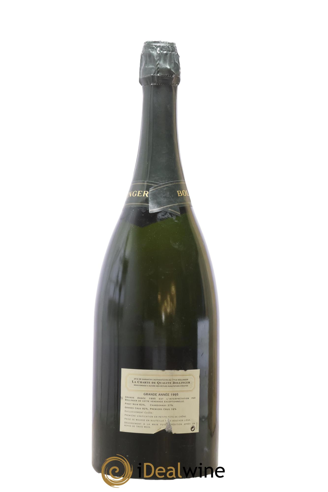 Grande Année Brut Bollinger 1995 - Lot de 1 magnum - 2