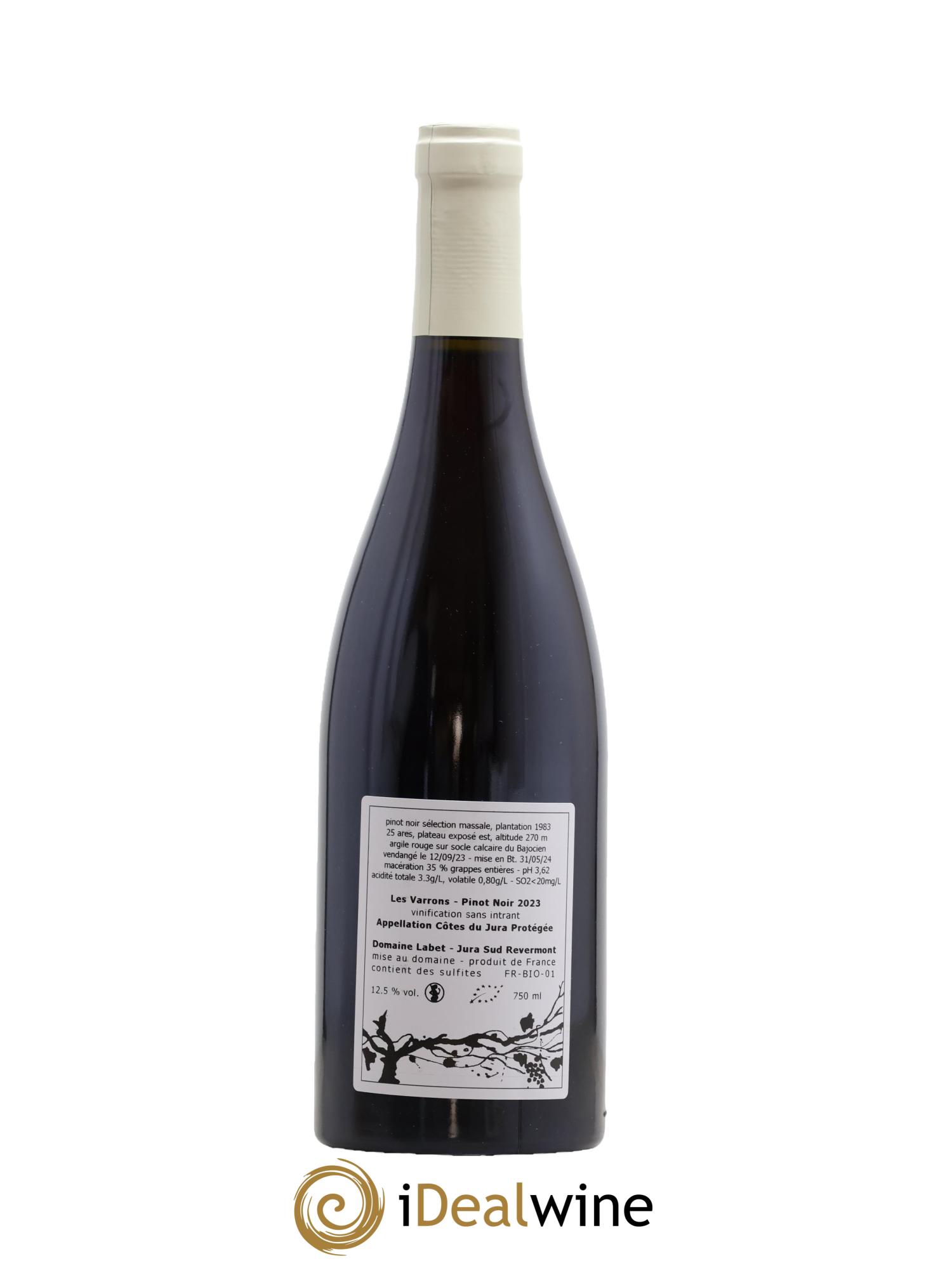 Côtes du Jura Sélection Massale Romain - Julien - Charline Labet 2023 - Lot de 1 bouteille - 1