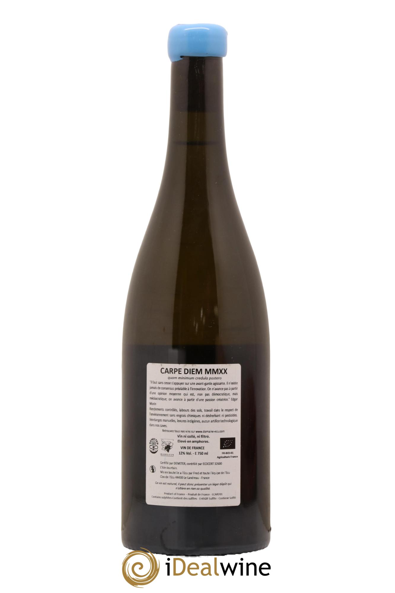 Vin de France Carpe Diem Domaine de L'Ecu 2020 - Lotto di 1 bottiglia - 1