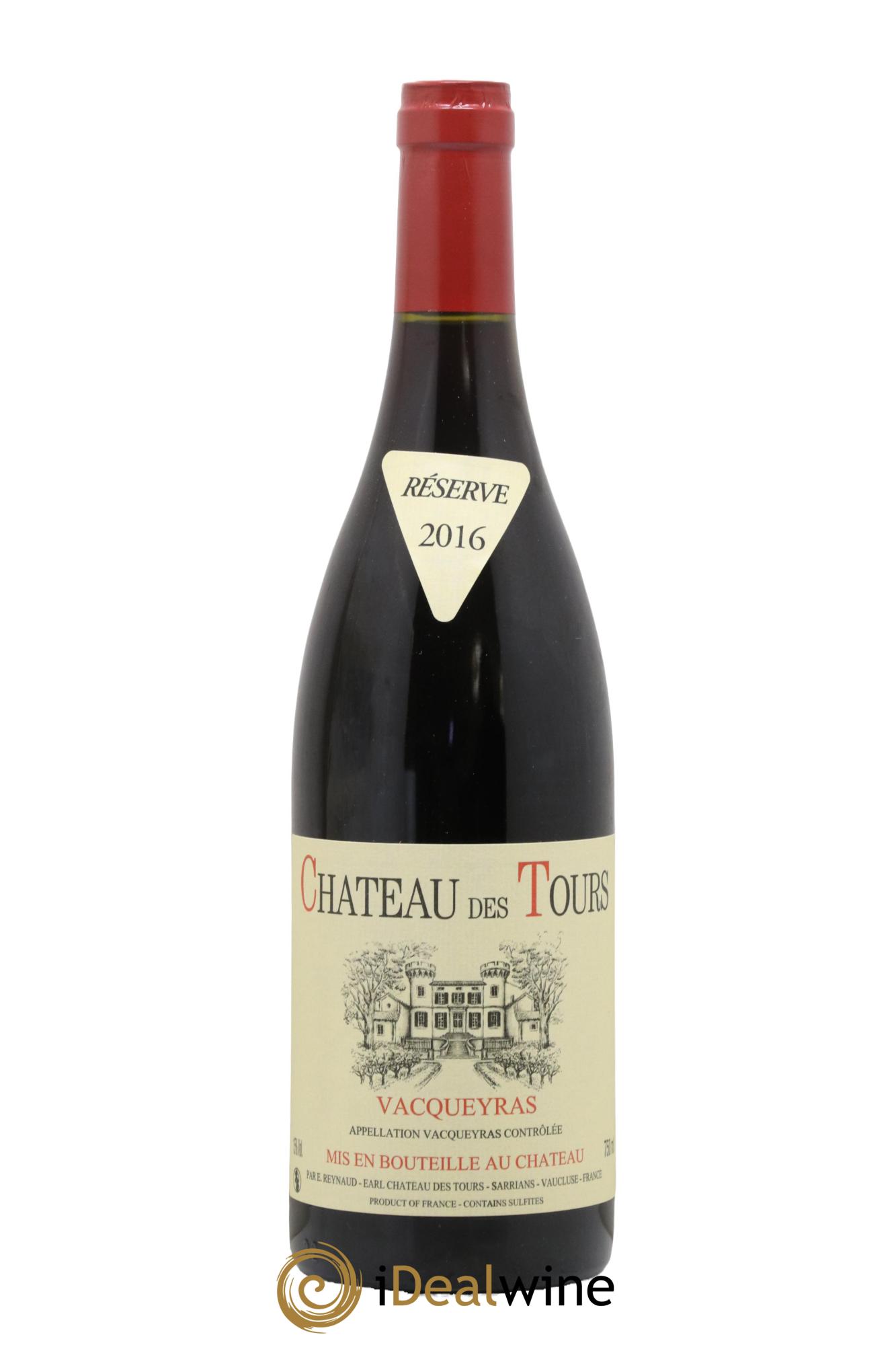 Vacqueyras Château des Tours Emmanuel Reynaud 2016 - Lot de 1 bouteille - 0