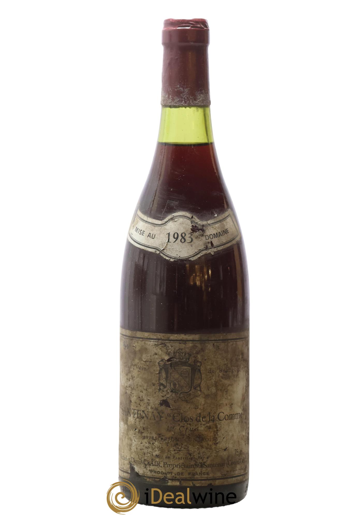 Santenay 1er Cru Clos De La Comme Michel & Denis Clair 1983 - Posten von 1 Flasche - 0