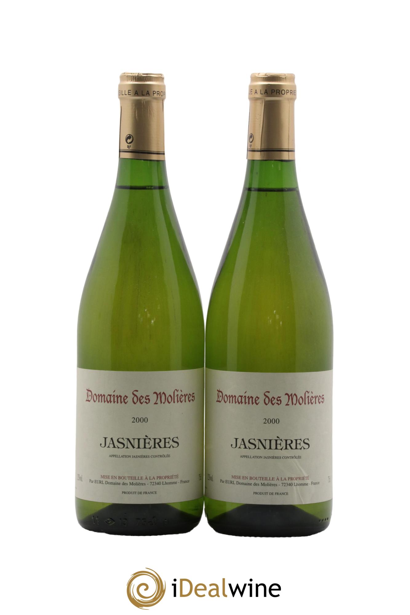 Jasnières Domaine des Molieres 2000 - Posten von 2 Flaschen - 0
