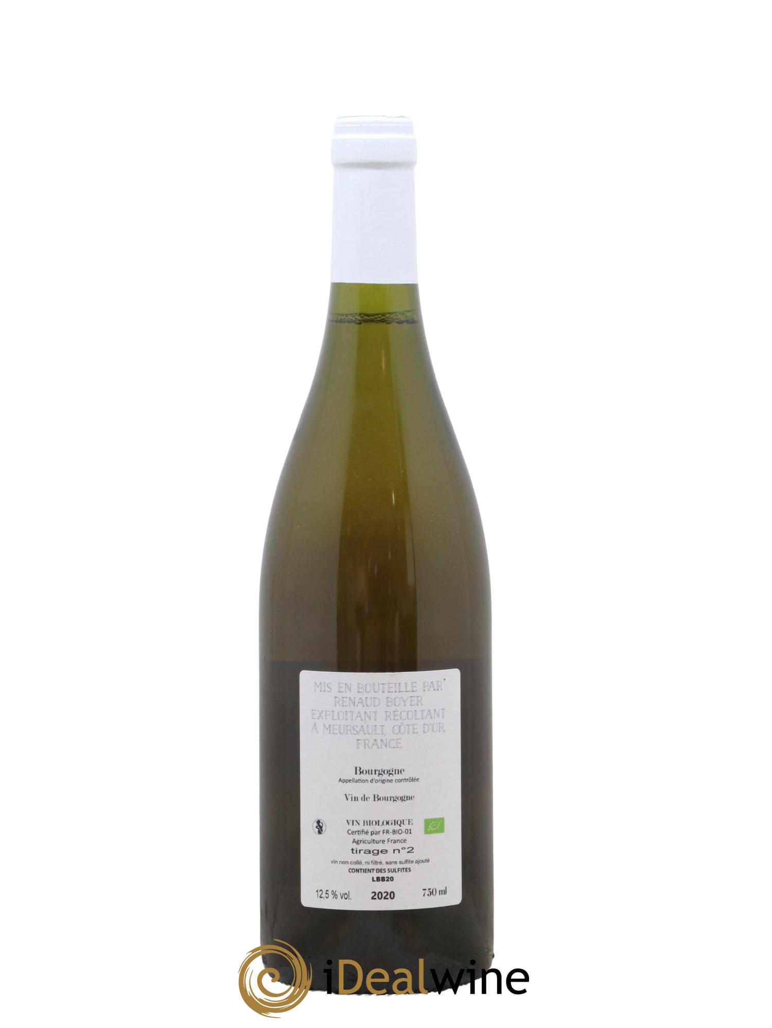 Bourgogne Les Riaux Renaud Boyer 2020 - Lot de 1 bouteille - 1
