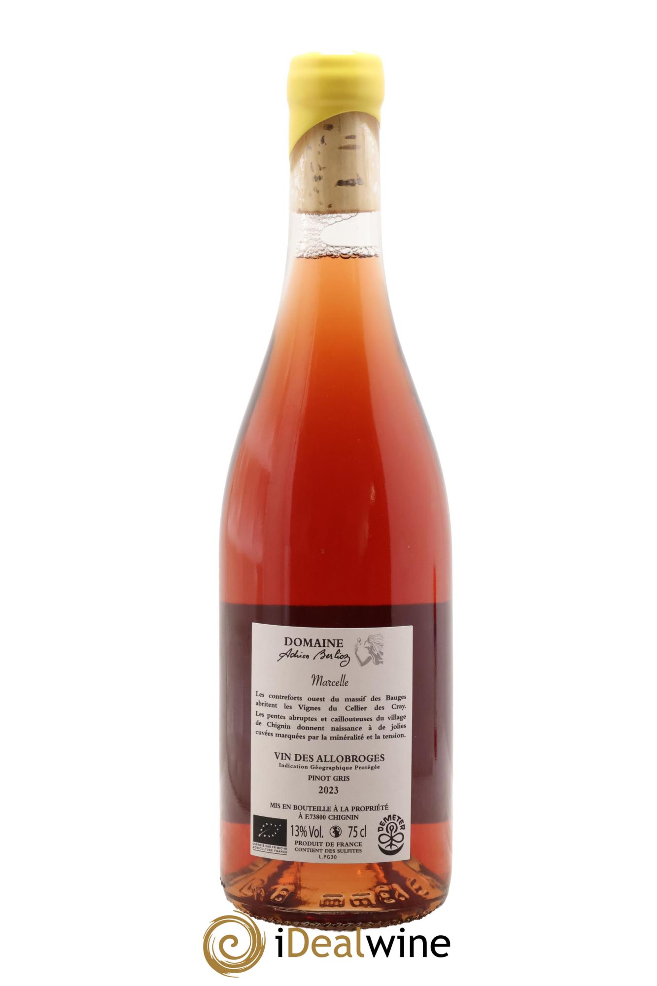 Vin des Allobroges Marcelle (macération) Adrien Berlioz 2023 - Lot of 1 bottle - 1