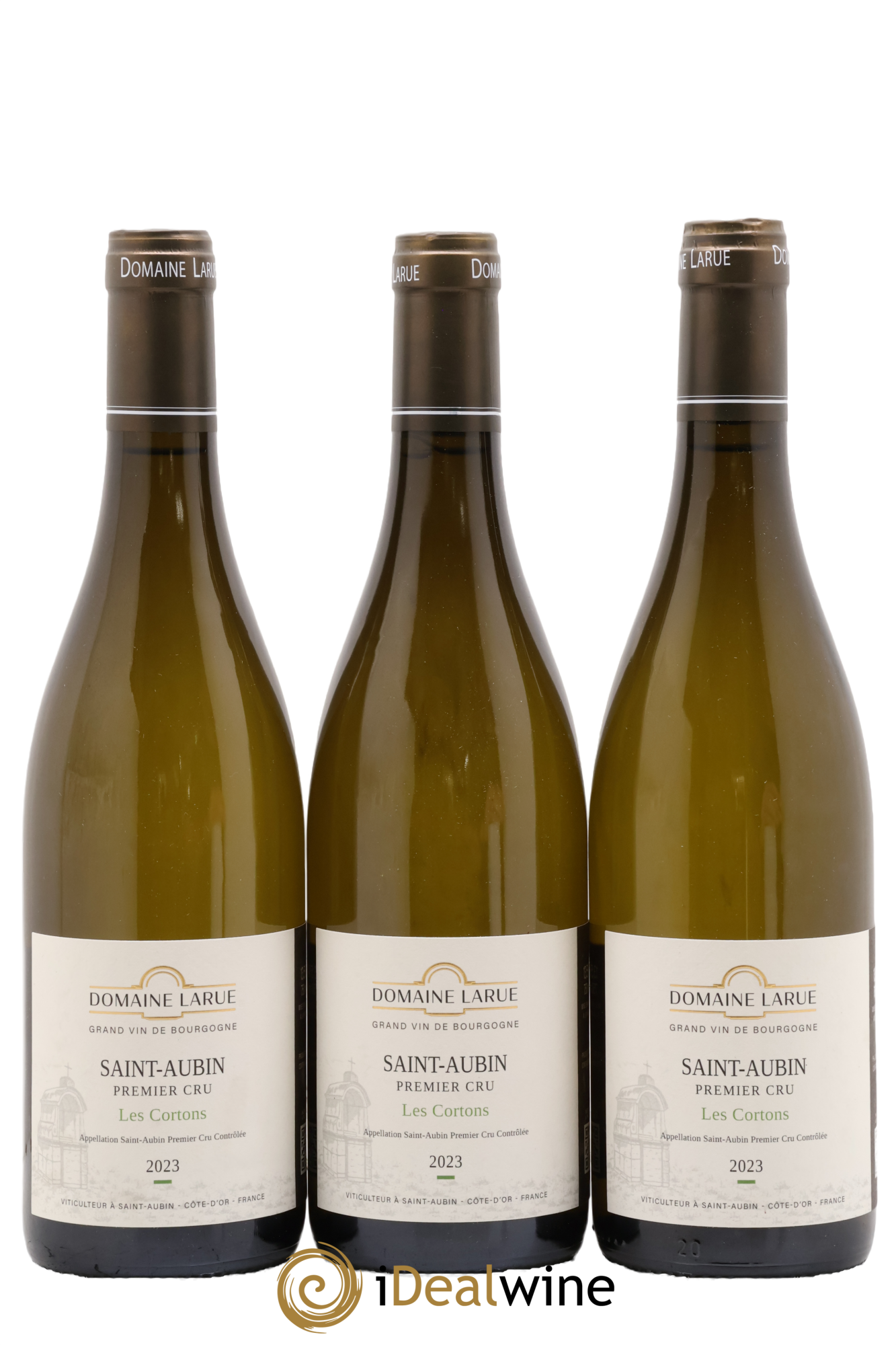 Saint-Aubin 1er Cru Les Cortons Larue 2023 - Lot de 3 bouteilles - 0