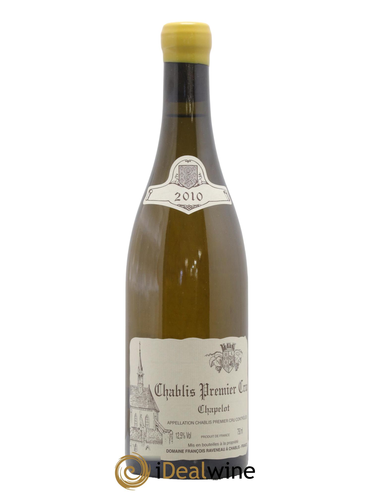 Chablis 1er Cru Chapelot Raveneau (Domaine) 2010 - Lot de 1 bouteille - 0