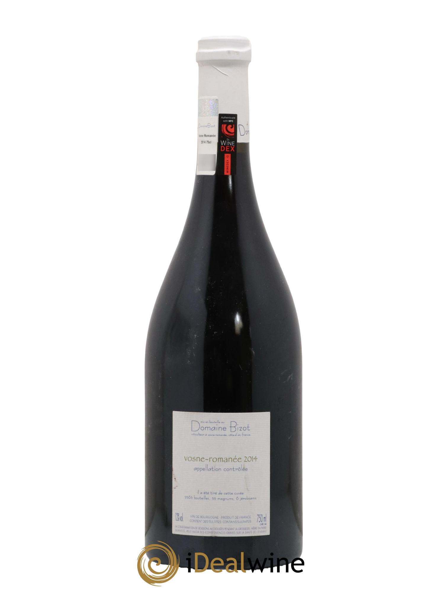 Vosne-Romanée Bizot (Domaine) 2014 - Lot of 1 bottle - 1