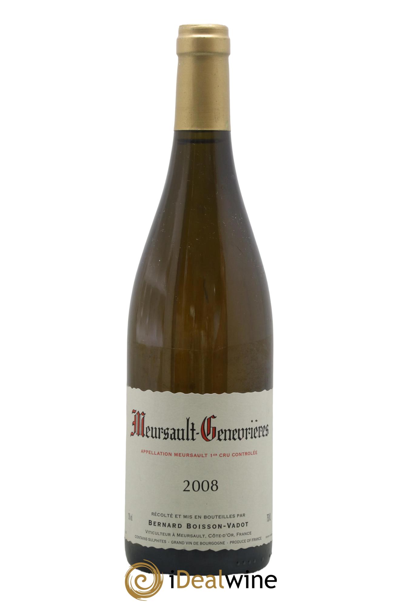 Meursault 1er Cru Genevrières Boisson-Vadot (Domaine) 2008 - Lot of 1 bottle - 0