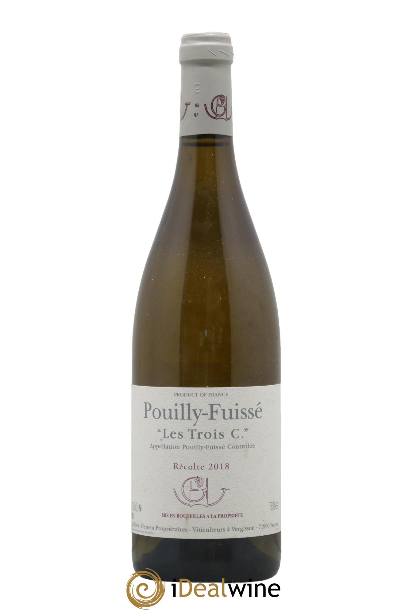 Pouilly-Fuissé Les Trois C Guffens-Heynen 2018 - Lot de 1 bouteille - 0