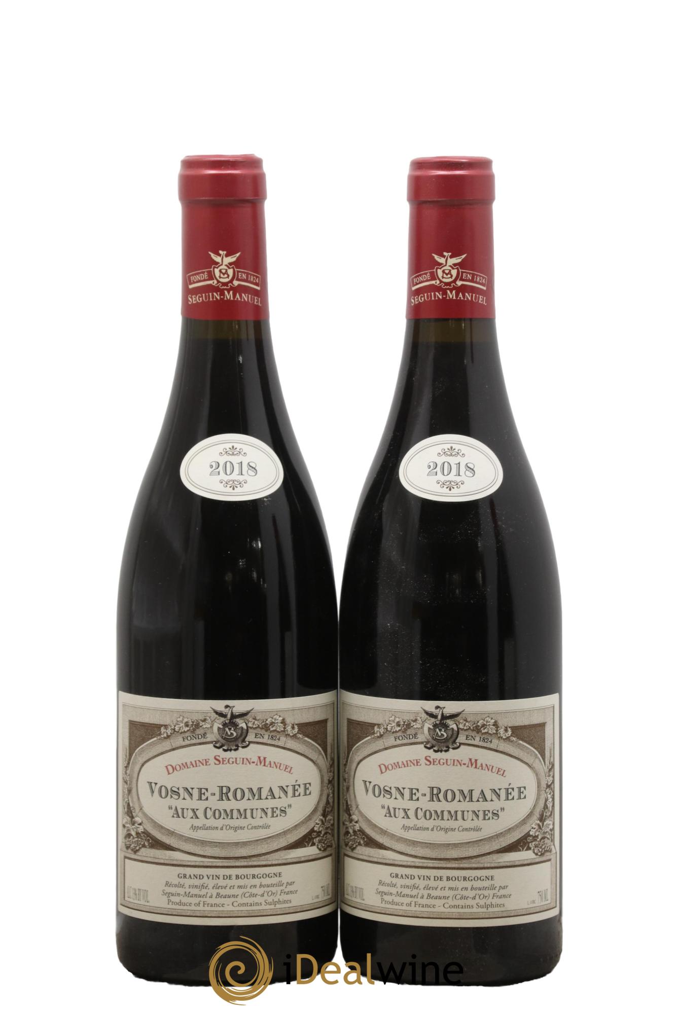 Vosne-Romanée Aux Communes Seguin Manuel 2018 - Lot de 2 bouteilles - 0