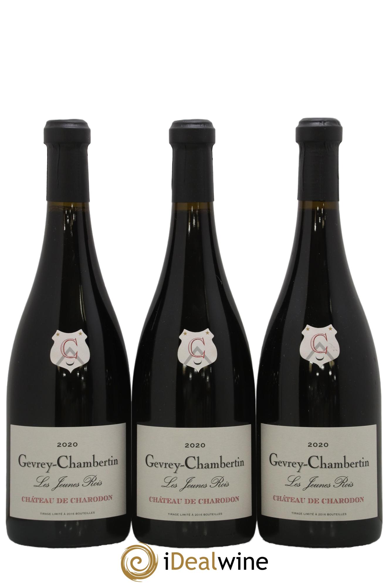 Gevrey-Chambertin Les Jeunes Rois Château Charodon 2020 - Lot de 3 bouteilles - 0