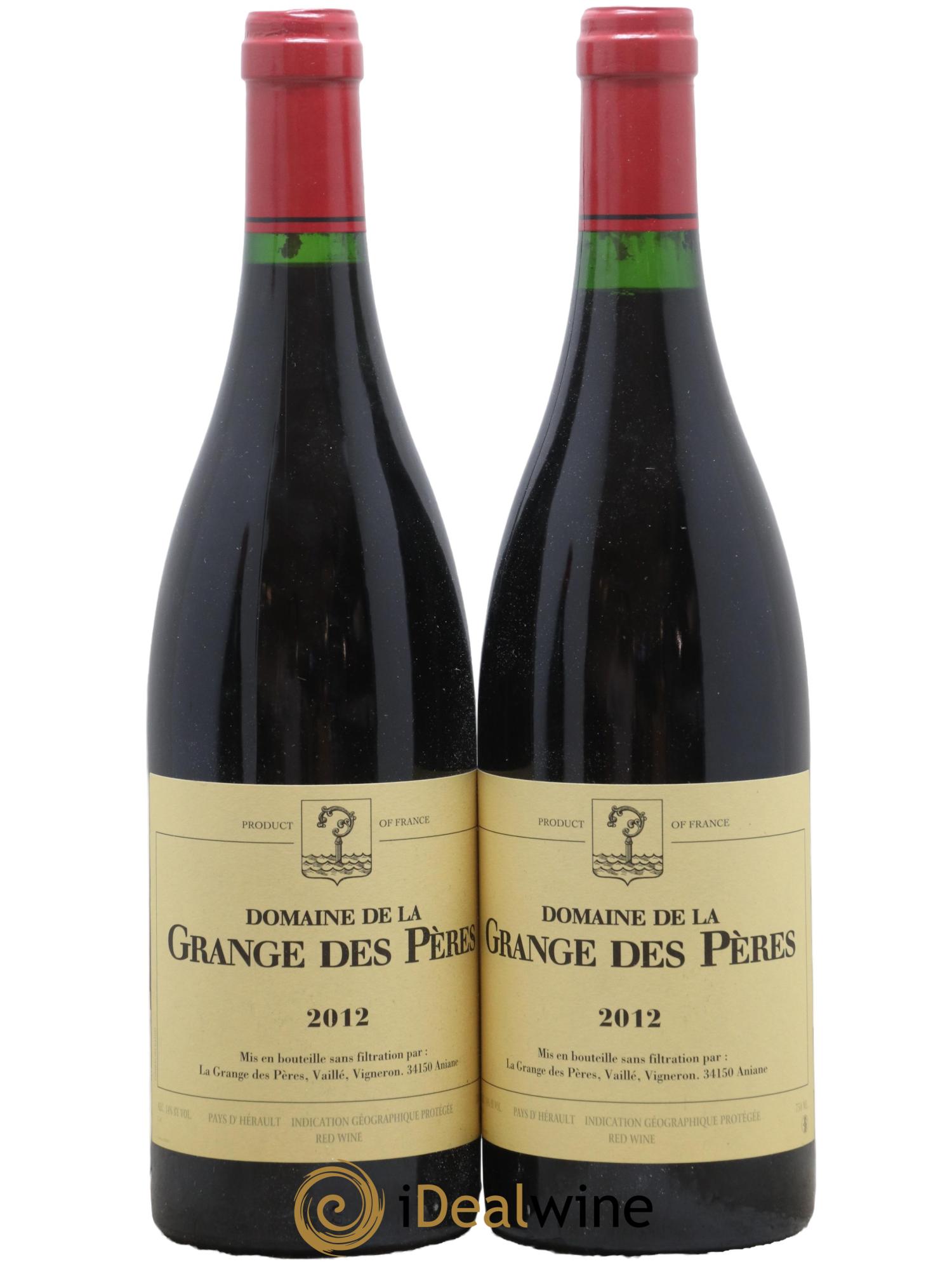 Pays d'Hérault Grange des Pères Laurent Vaillé 2012 - Lot de 2 bouteilles - 0