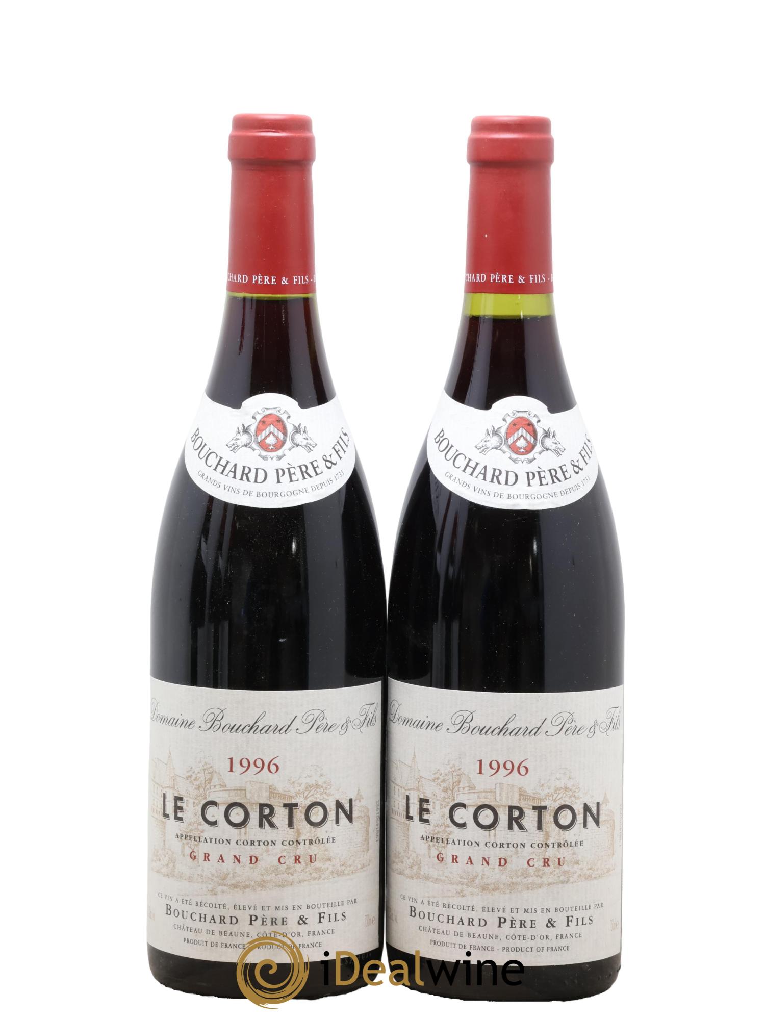 Corton Grand Cru Le Corton Bouchard Père & Fils 1996 - Lot de 2 bouteilles - 0