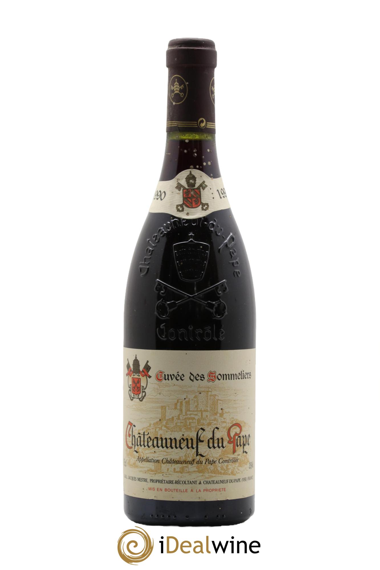 Châteauneuf-du-Pape Cuvée des Sommeliers Domaine Jacques Mestre 1990 - Lot de 1 bouteille - 0