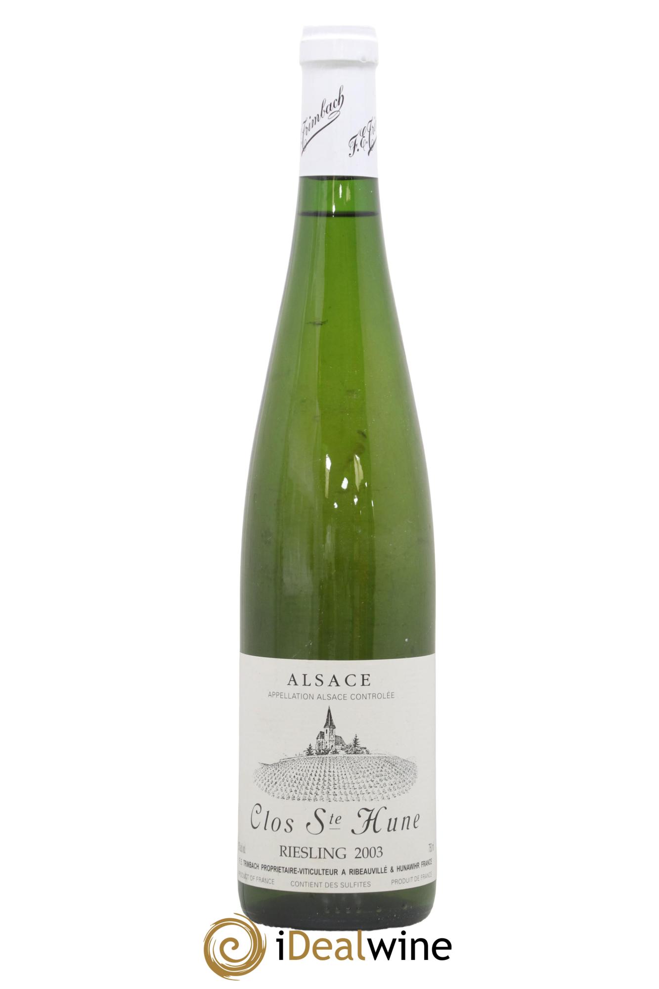 Alsace Riesling Clos Sainte-Hune Trimbach (Domaine) 2003 - Lot de 1 bouteille - 0