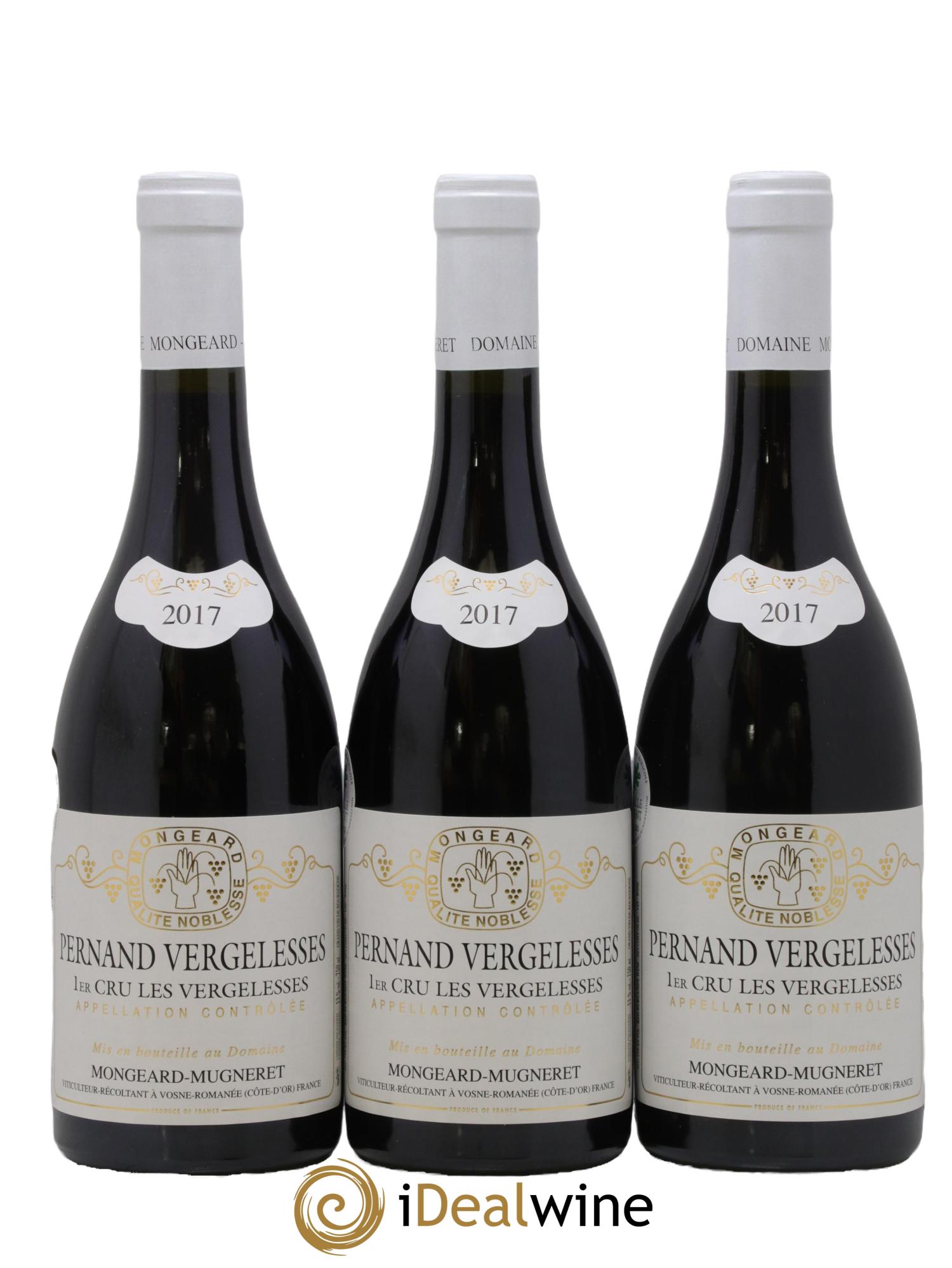 Pernand-Vergelesses 1er Cru Les Vergelesses Mongeard-Mugneret (Domaine) 2017 - Lot de 3 bouteilles - 0