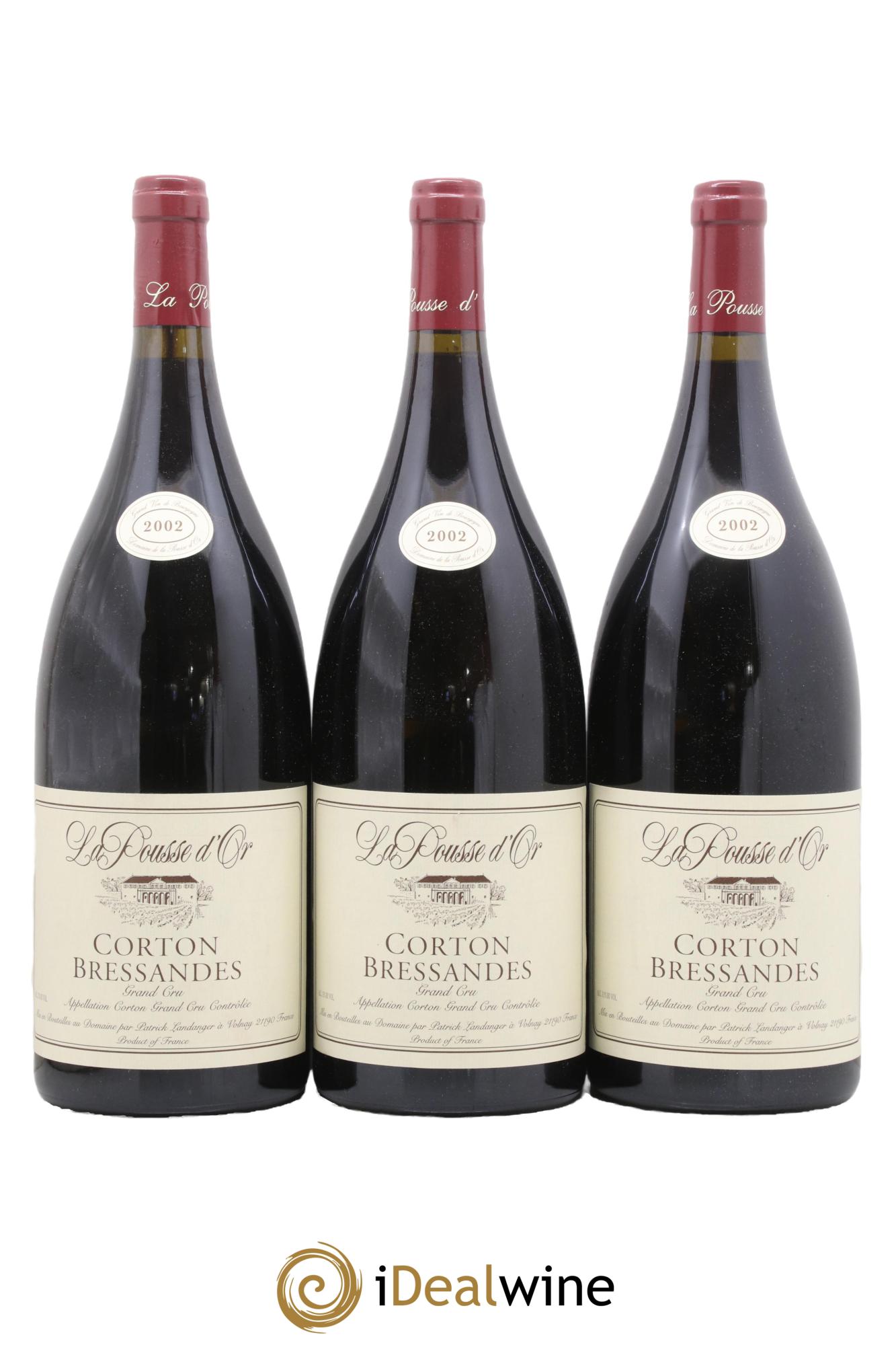 Corton Grand Cru Bressandes La Pousse d'Or (Domaine de) 2002 - Lot of 3 magnums - 0