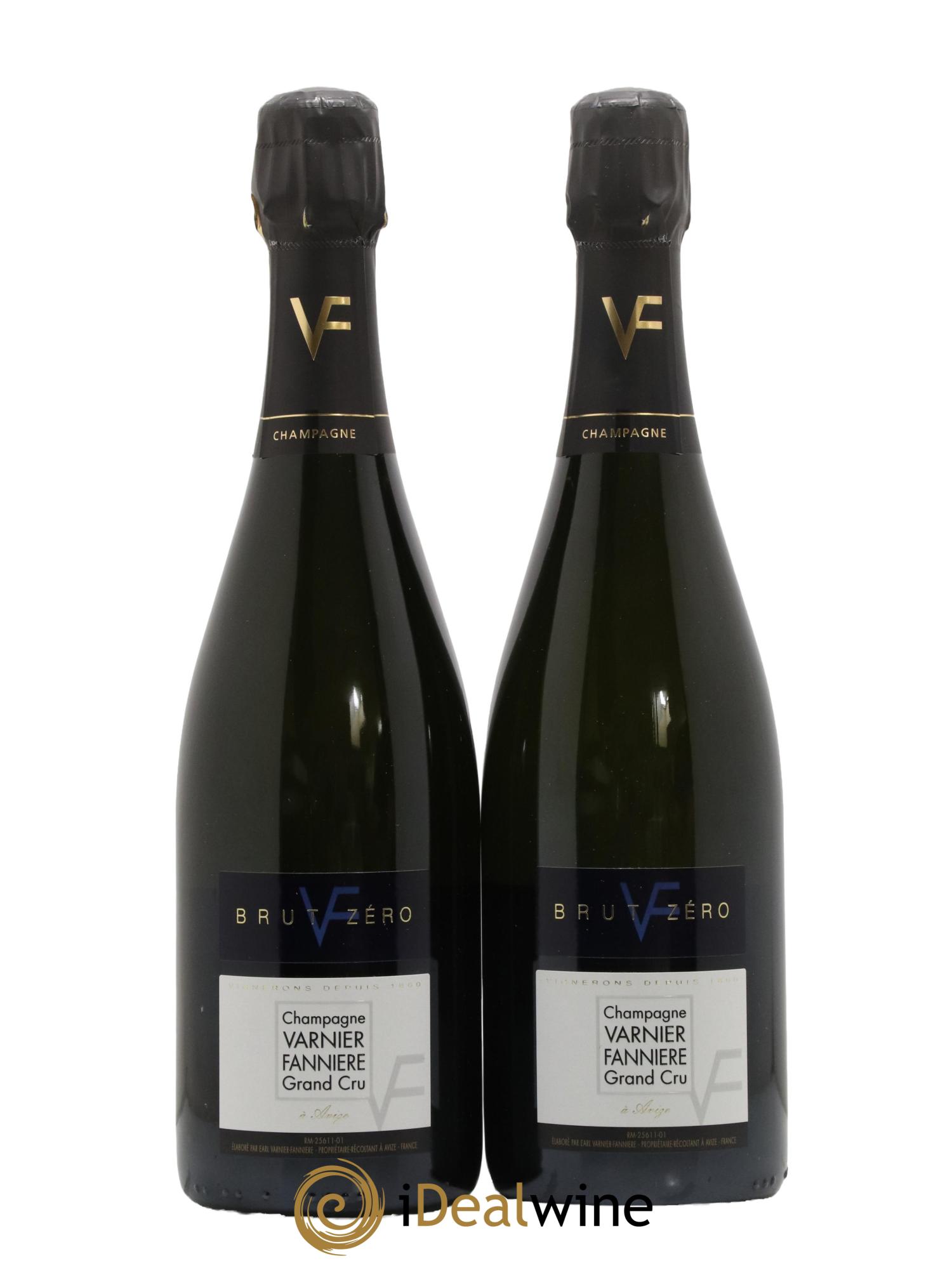 Champagne Grand Cru Brut Zero Maison Varnier Fanniere - Lot de 2 bouteilles - 0