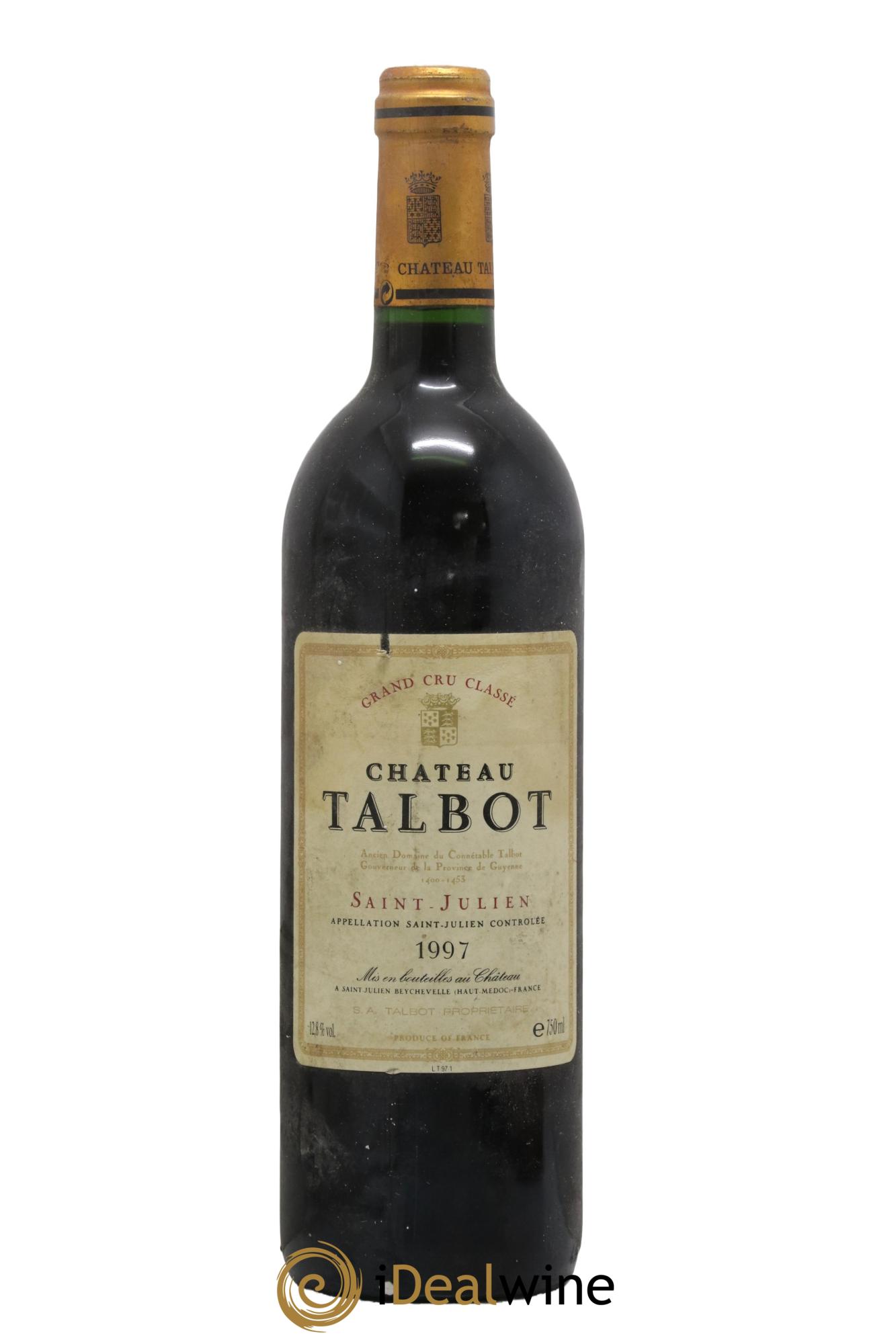 Château Talbot 4ème Grand Cru Classé 1997 - Lot de 1 bouteille - 0